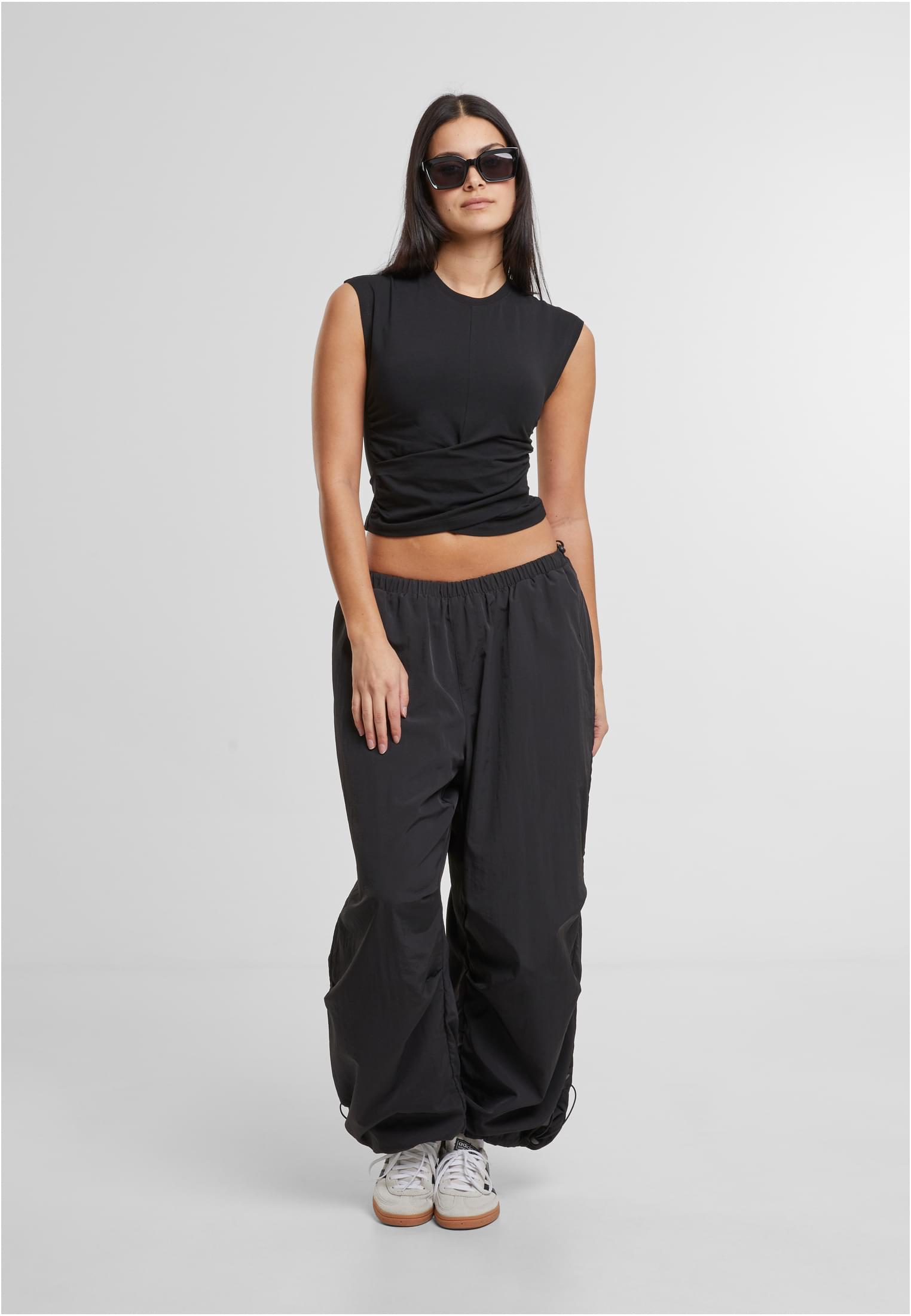  dames cropped wrap top noir 3XL
 - variant image 2