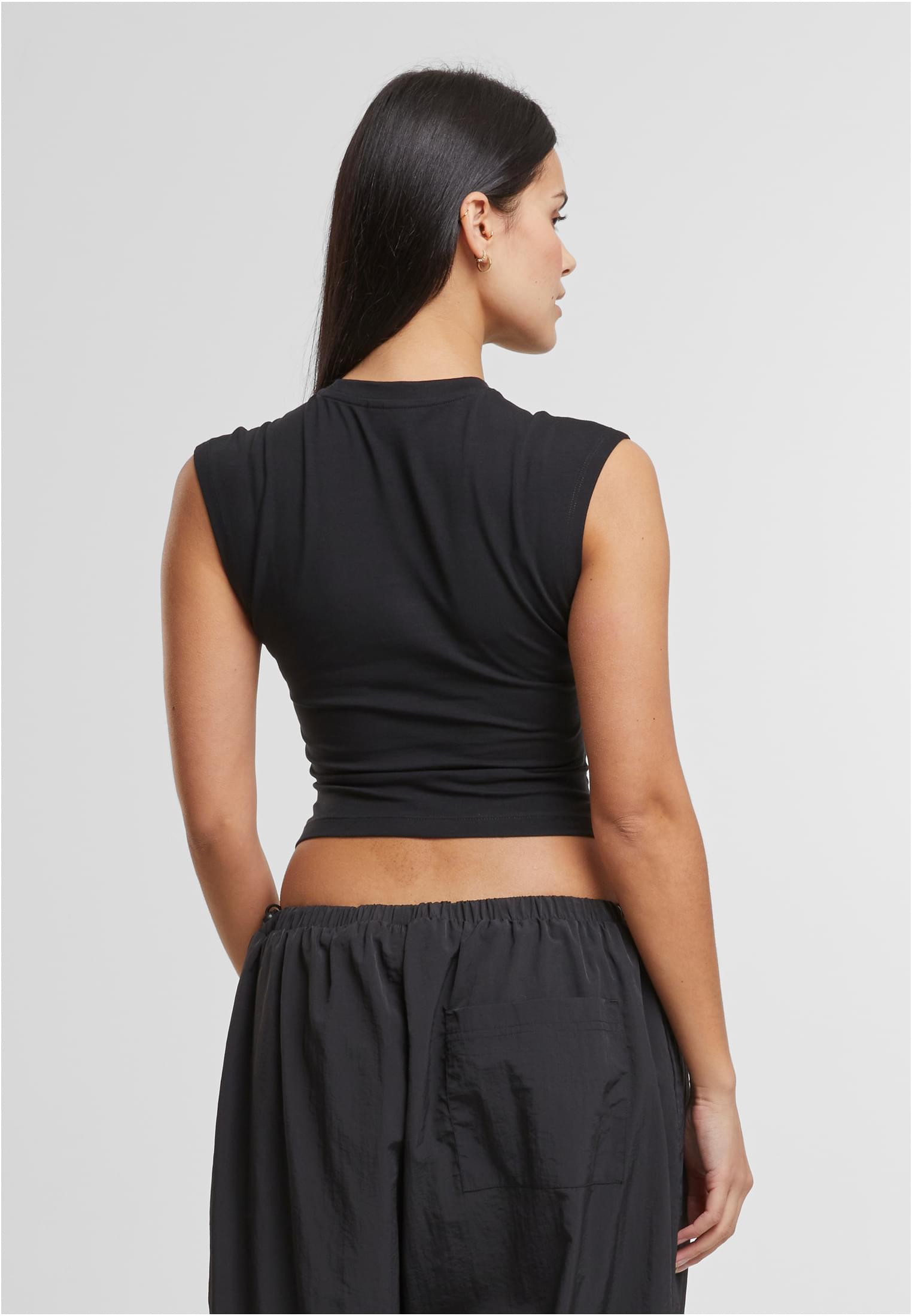  dames cropped wrap top noir 3XL
 - variant image 1