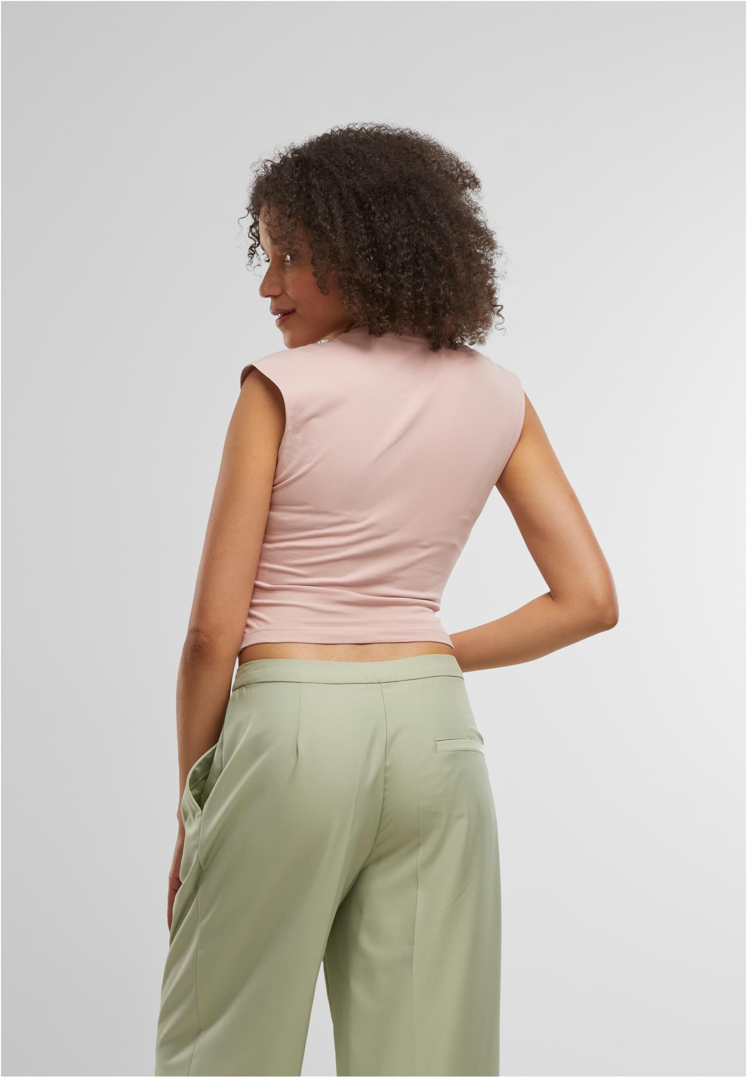 Femmes Top Croisé Court Rosepoudre 3XL
 - variant image 1