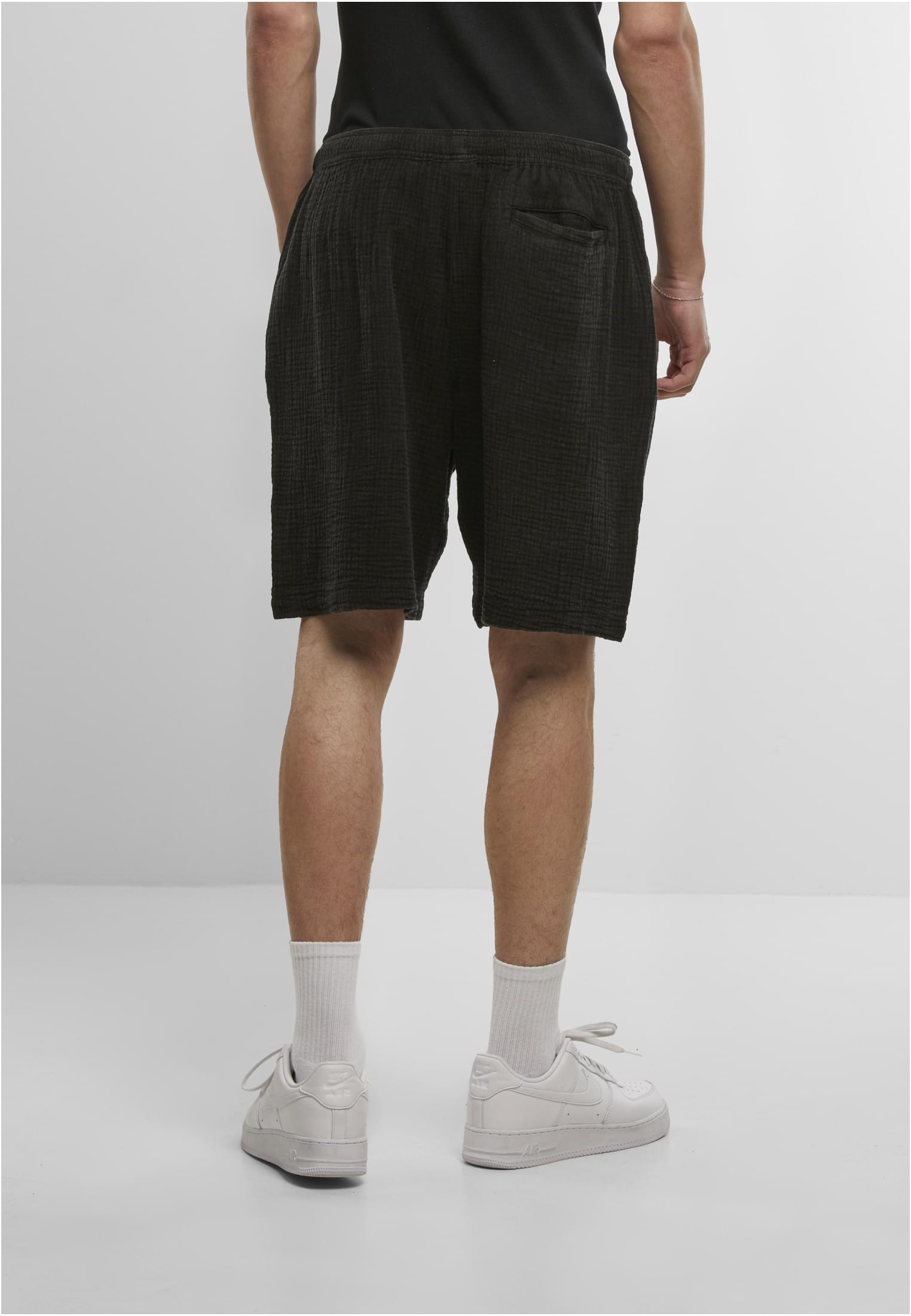 Acid Washed Musselin Shorts black 3XL - variant image 2
