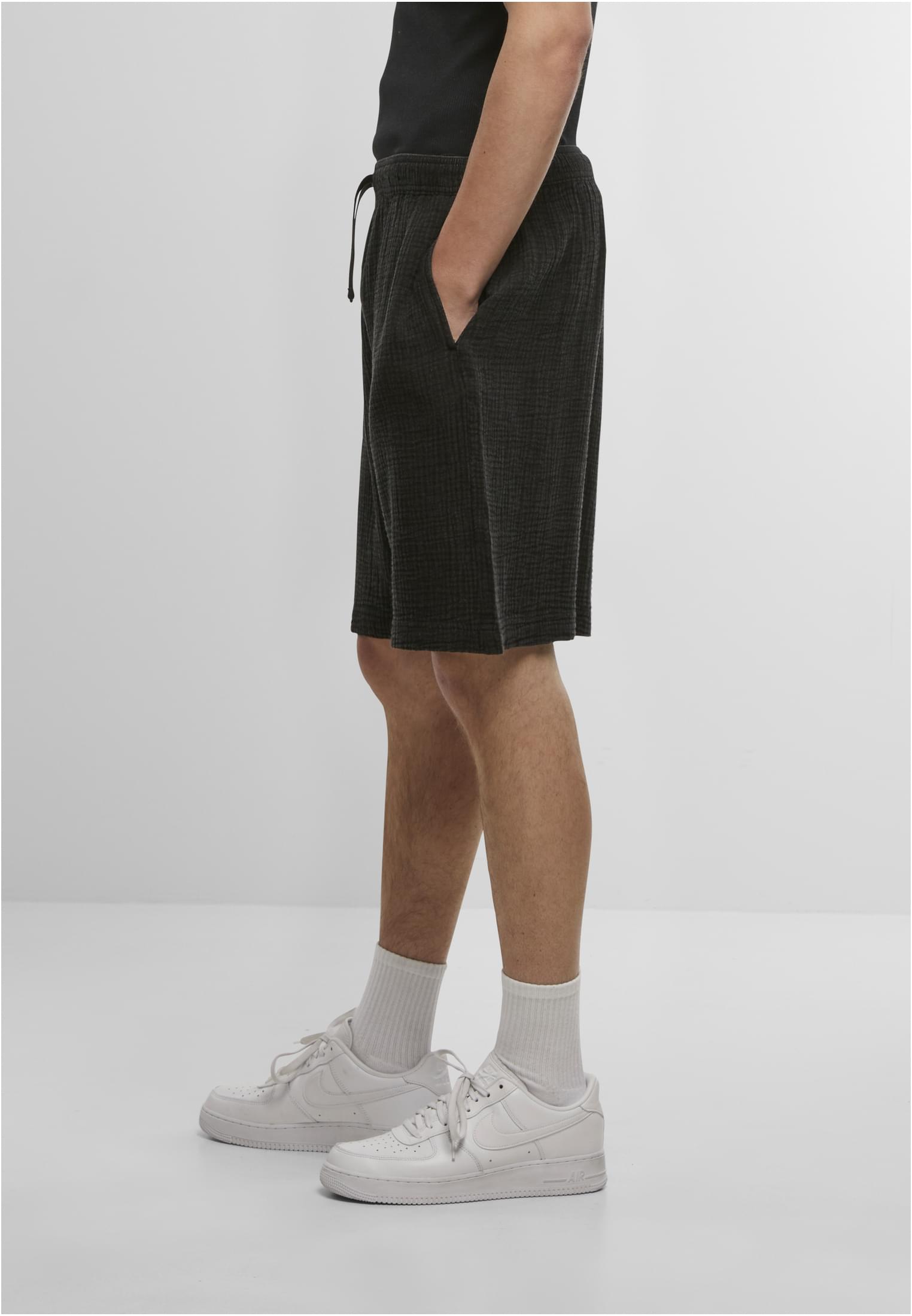 Acid Washed Musselin Shorts black 3XL - variant image 1