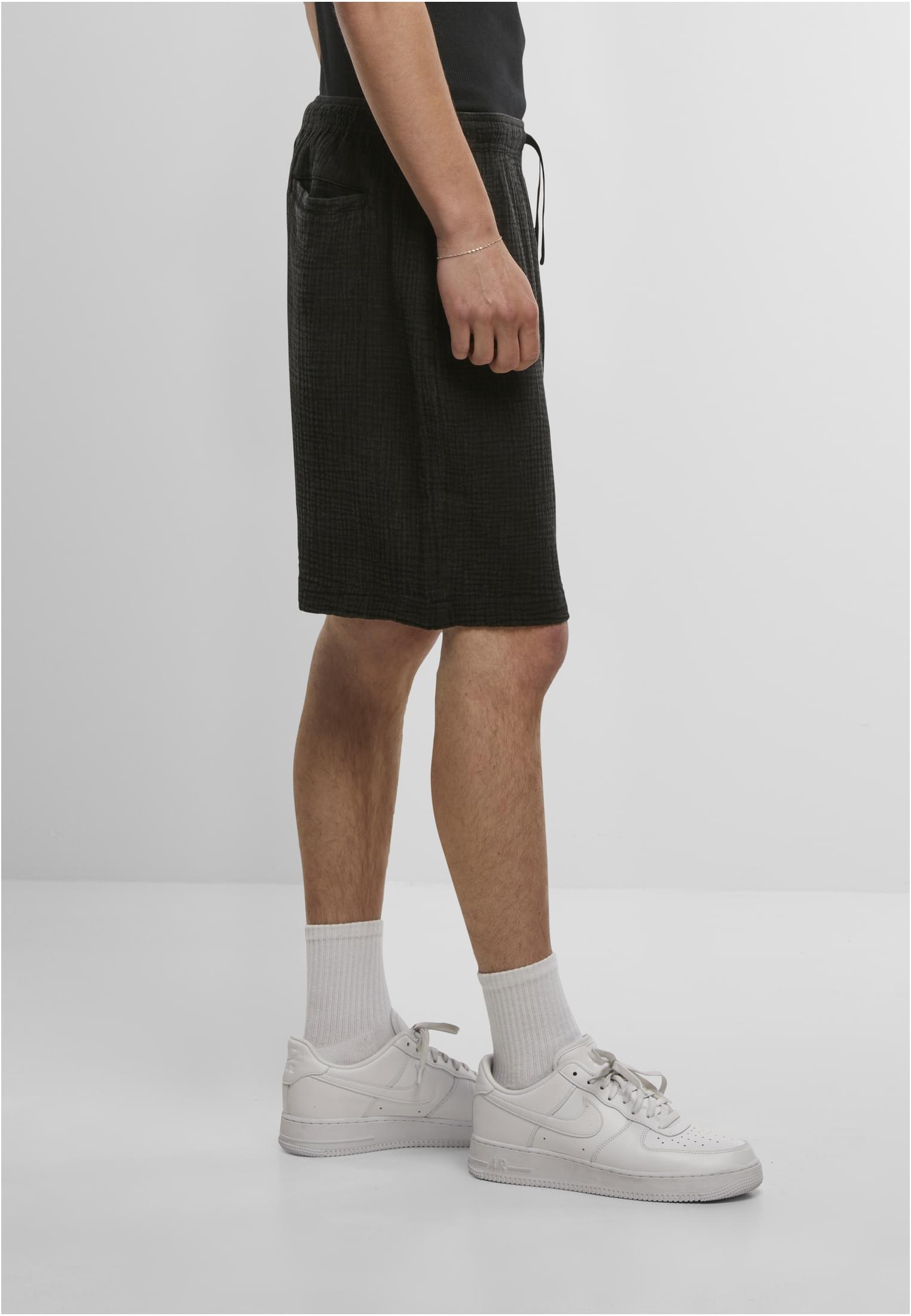 Acid Washed Musselin Shorts black 3XL - variant image 3