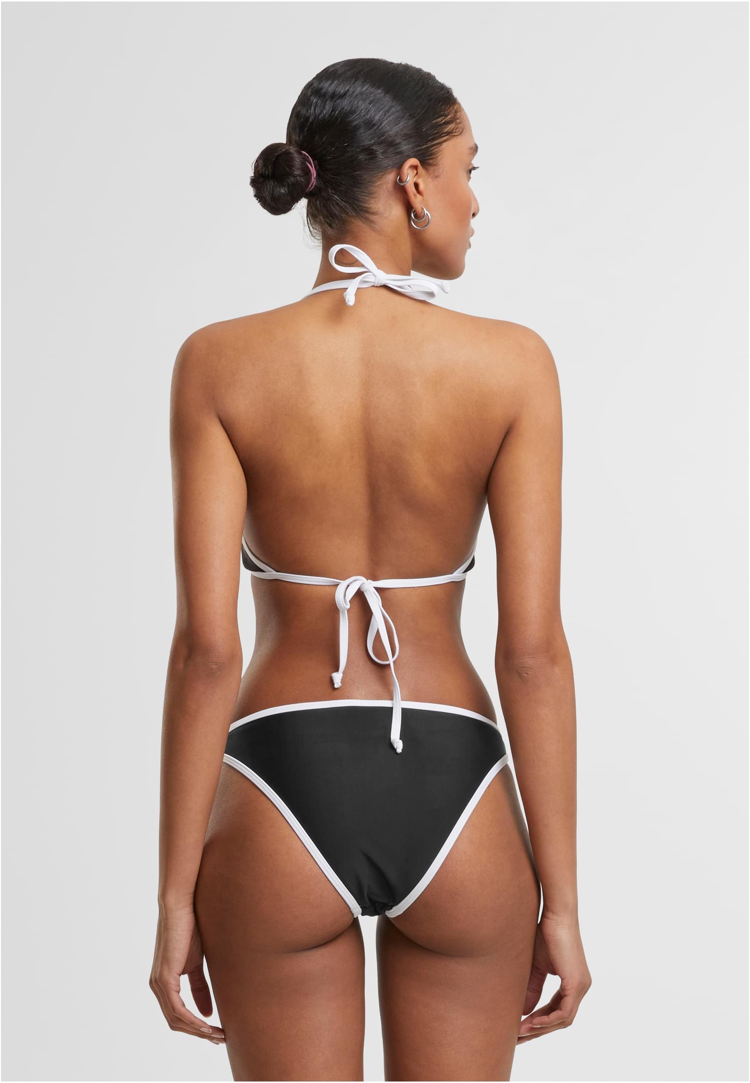 Mujeres Traje de Baño Triangular Retro negro/blanco - variant image 1