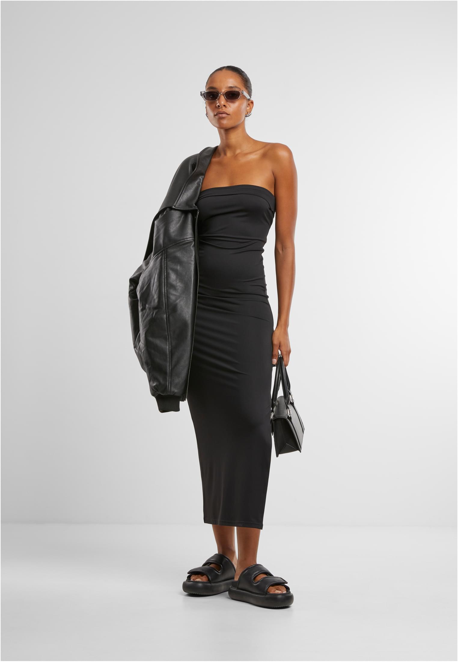 Ladies Bandeau Midi Dress black 3XL - variant image 4