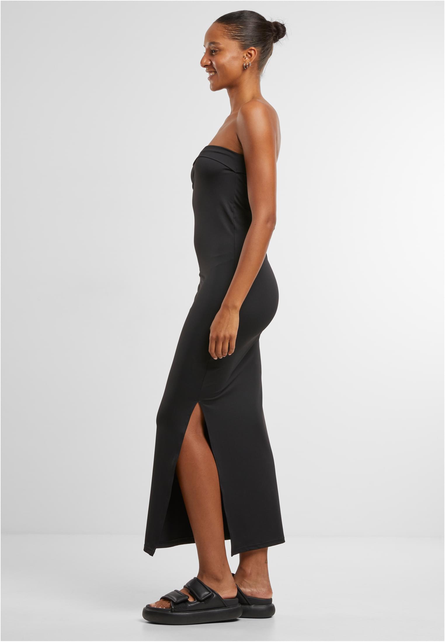 Ladies Bandeau Midi Dress black 3XL - variant image 1