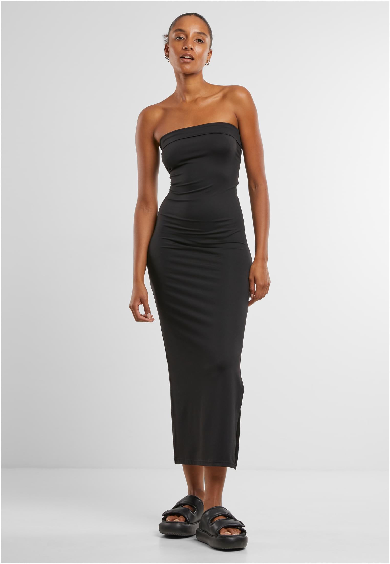 Ladies Bandeau Midi Dress black 3XL - alternate variant 1