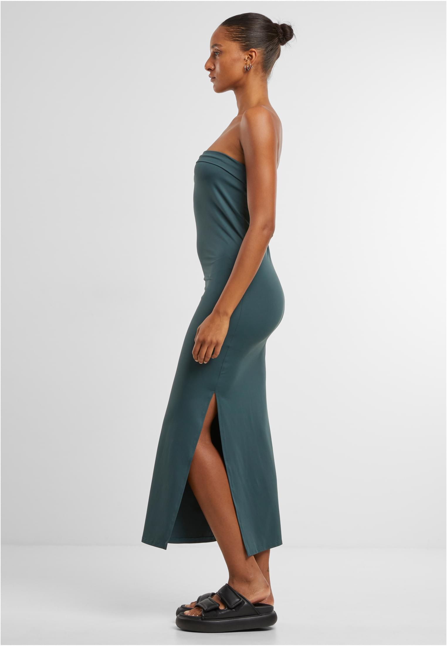 Ladies Bandeau Midi Dress bottlegreen 3XL - variant image 1
