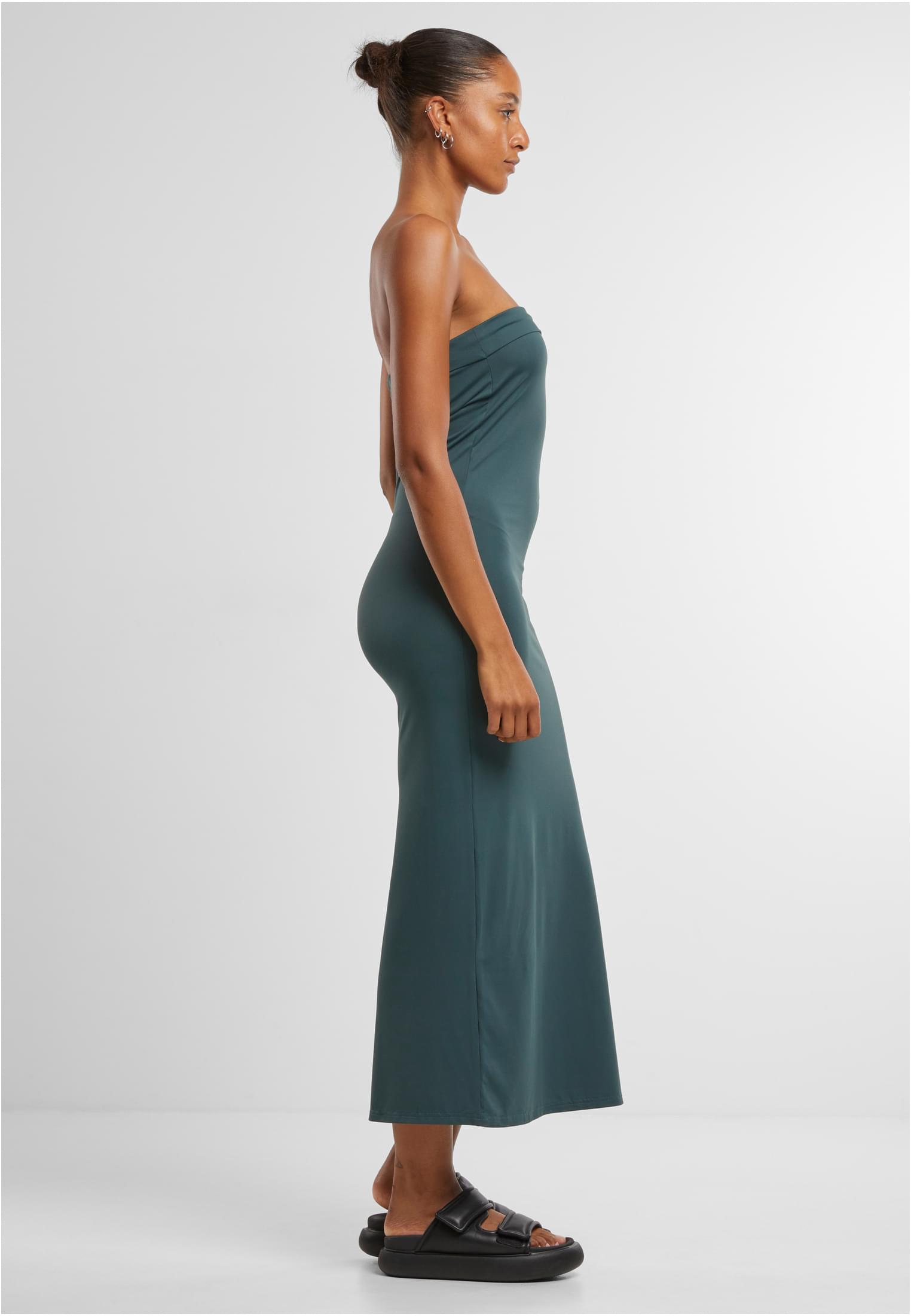 Ladies Bandeau Midi Dress bottlegreen 3XL - variant image 3
