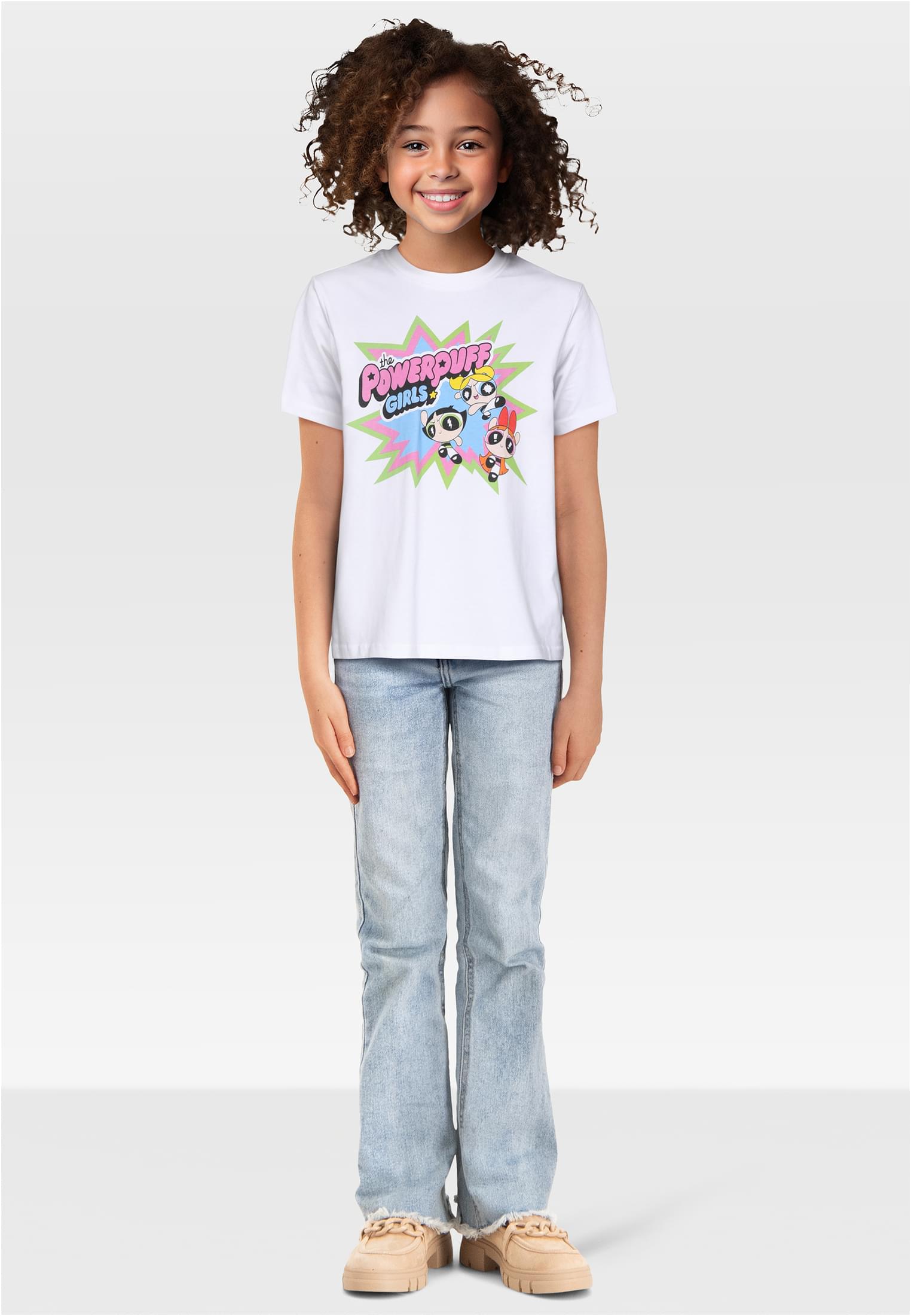T-shirt 2 paquets - manches courtes - Power Puff Girls blanc+blanc 110/116
 - variant image 3