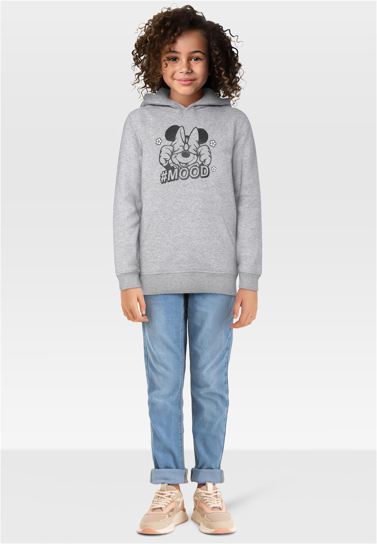T-Shirt & Hoody 2 Pack - Minnie Mouse white+heathergrey 110/116 - variant image 4