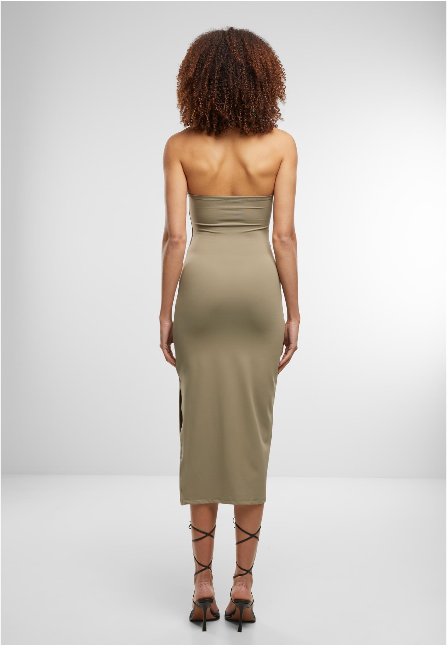 Ladies Crossed Neckholder Dress paleolive L - variant image 1