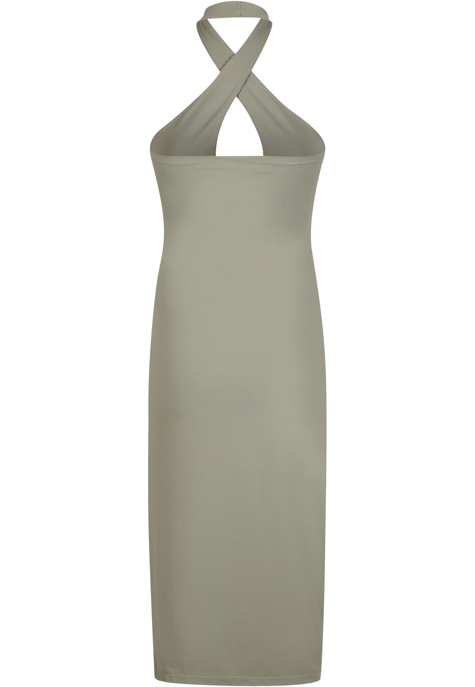 Ladies Crossed Neckholder Dress paleolive L - variant image 6