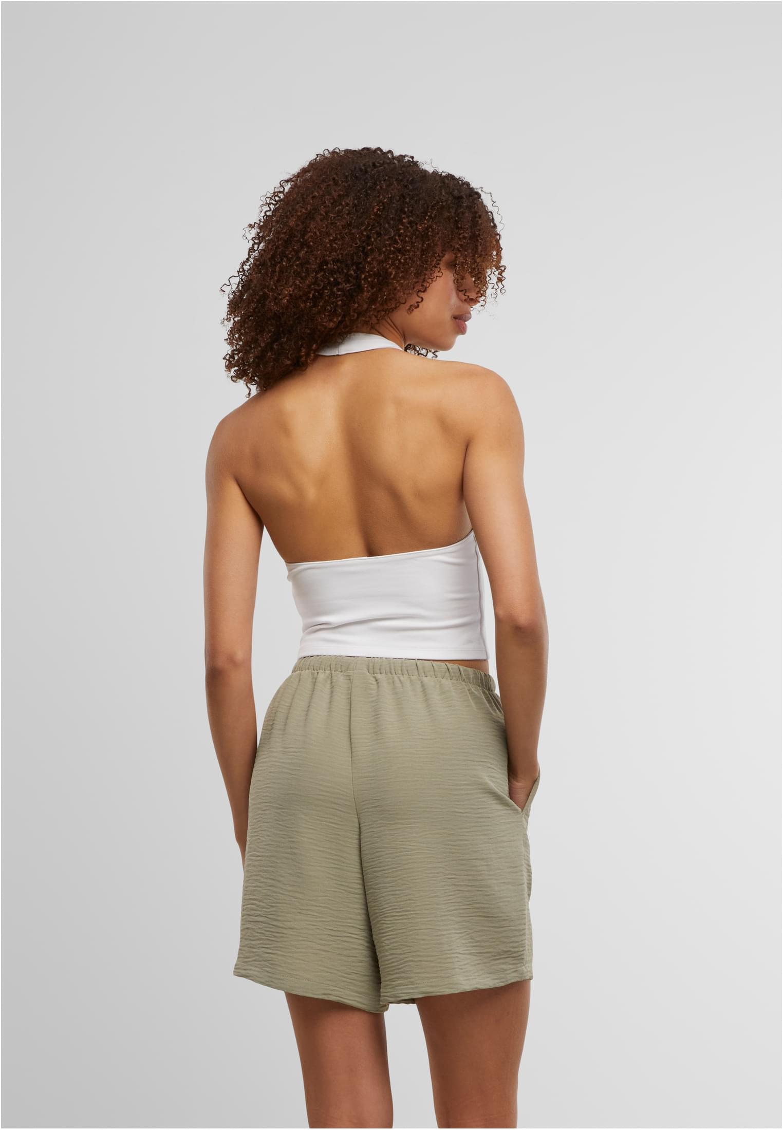 Ladies Basic Neckholder Jersey Top white 3XL - variant image 1