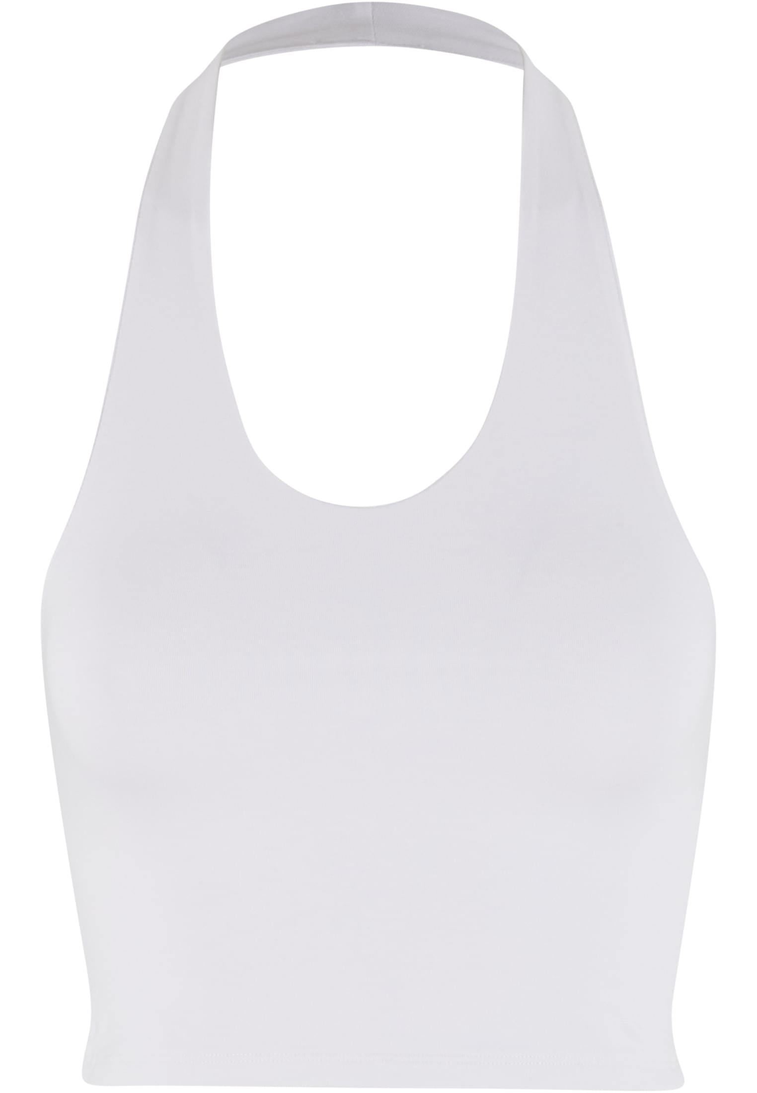 Ladies Basic Neckholder Jersey Top white 3XL - variant image 3