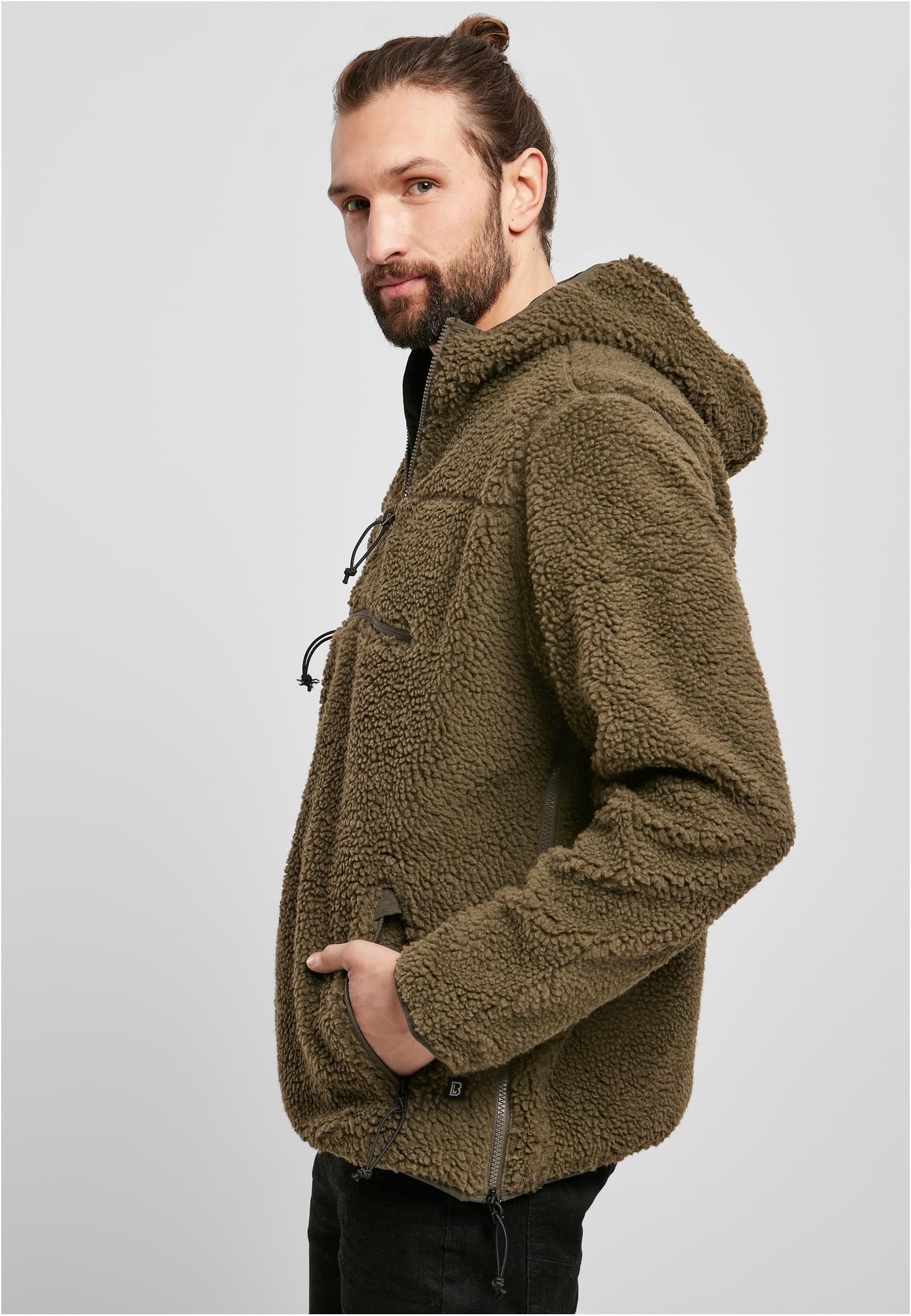 Teddyfleece Worker Pullover olivo 3XL
 - variant image 1
