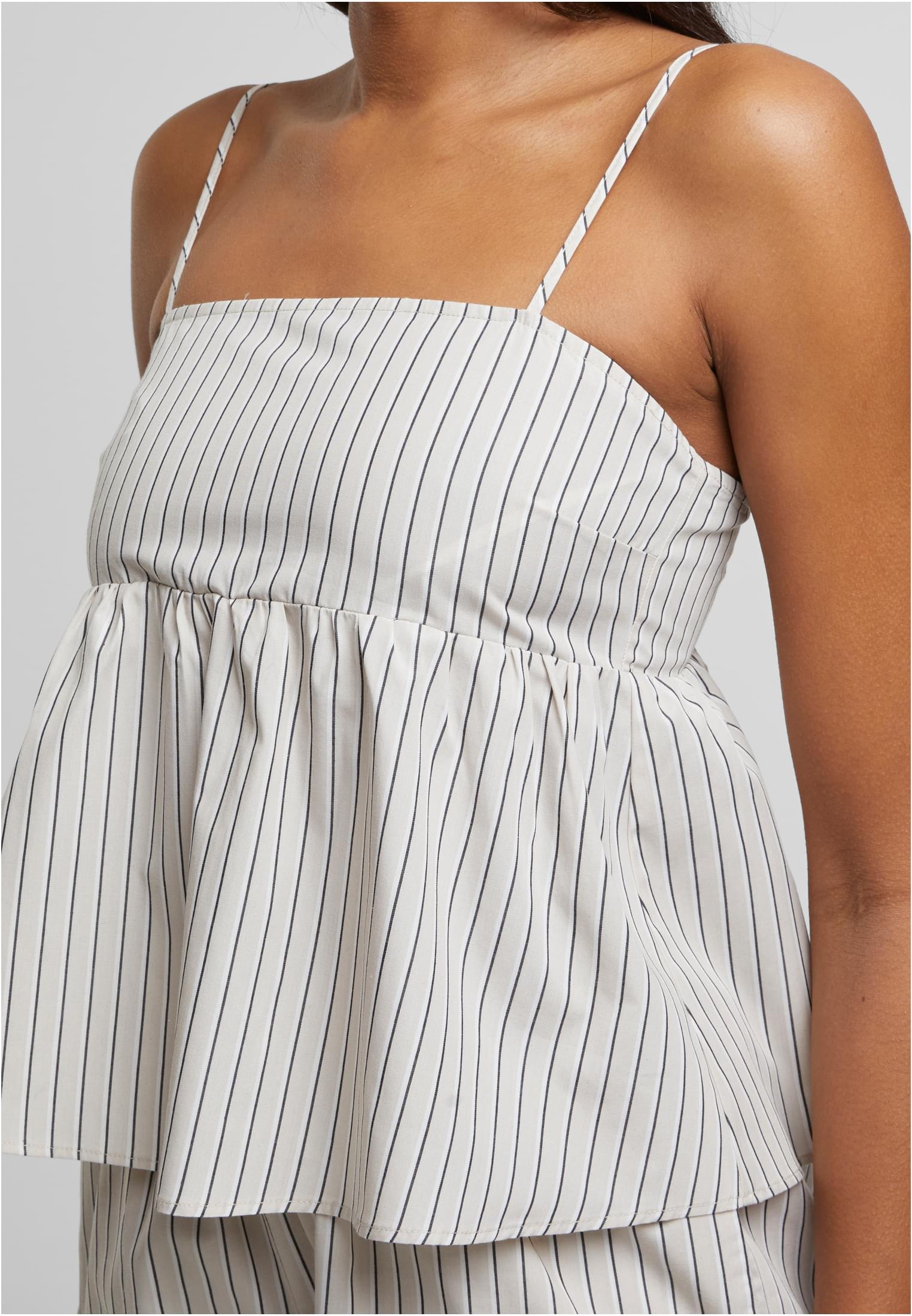 Ladies Striped Cotton Cami Top cloud/white L - variant image 3