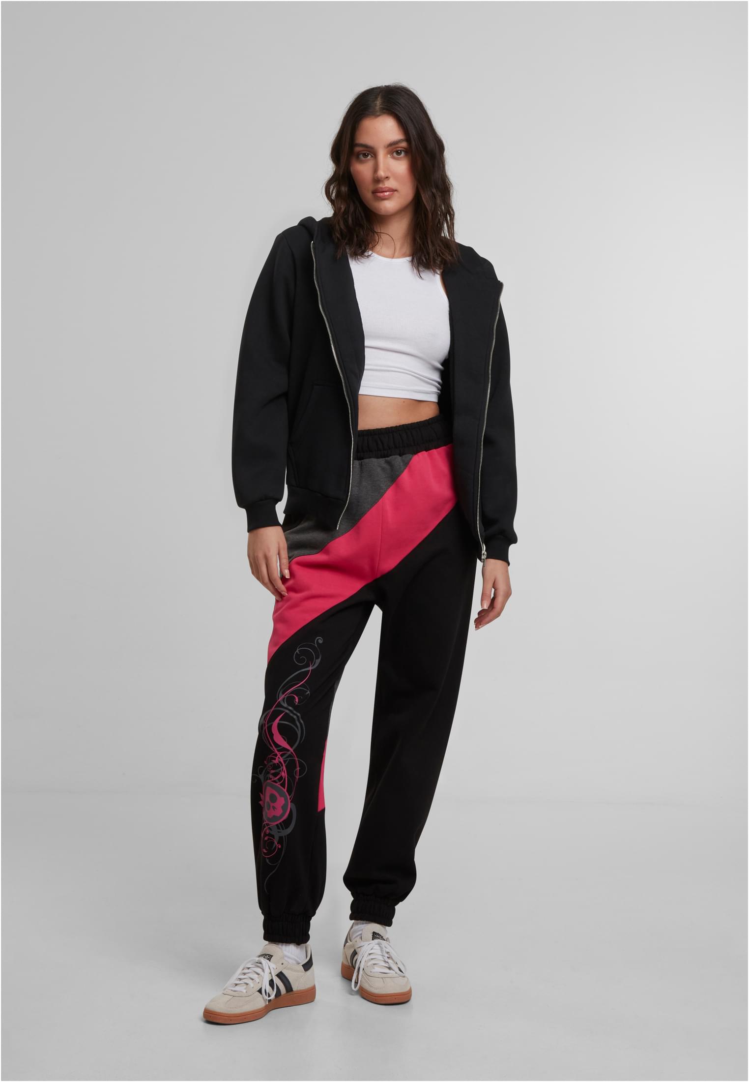 Skull Sweatpants black/pink L - variant image 4