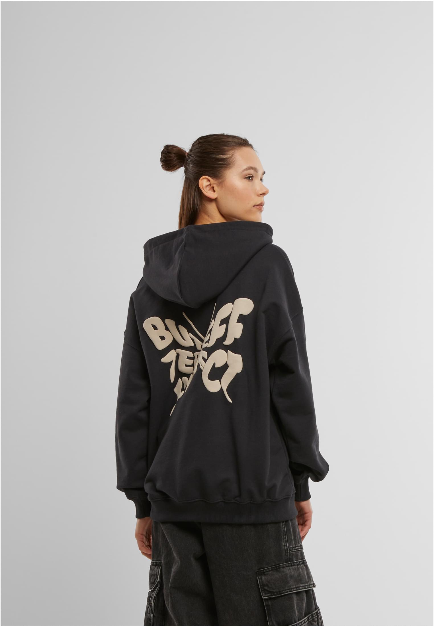 DEF Vêtements effet papillon Hoodie noir uni - variant image 1