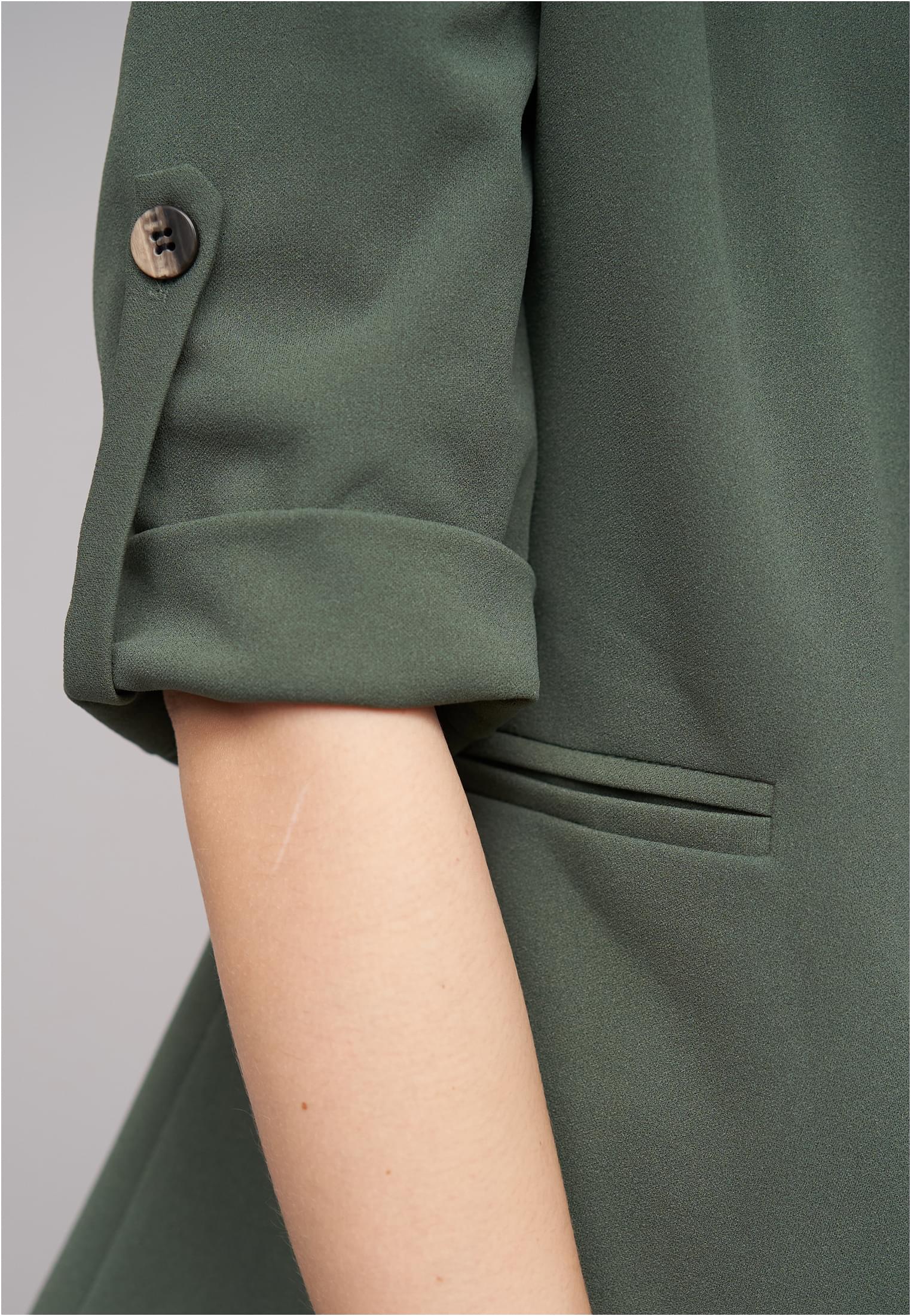 Turn-Up 3/4 Sleeve Blazer military green L - variant image 5