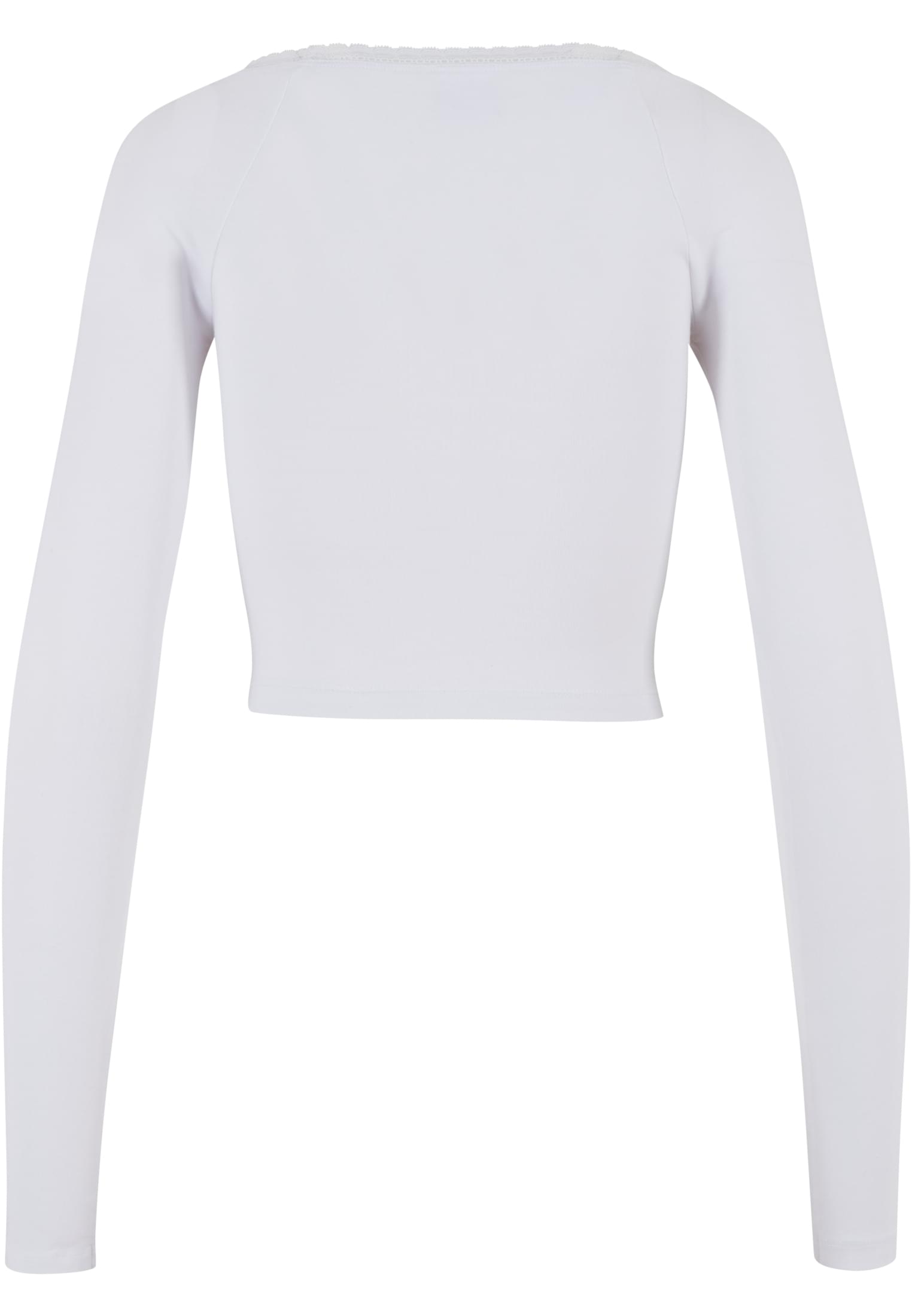 Ladies Short Lognsleeve Lace Shirt white 3XL - variant image 5