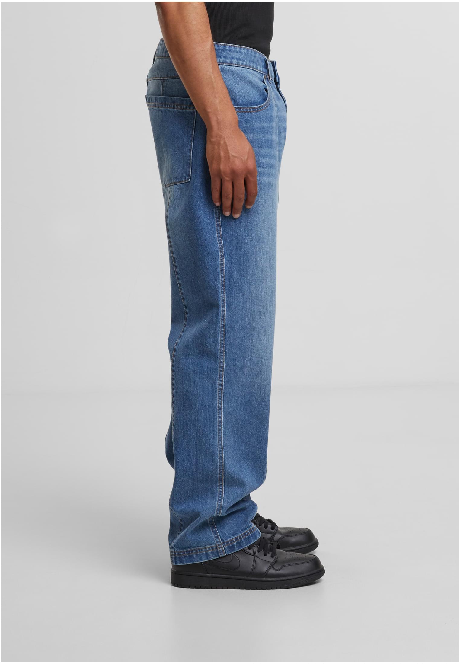 Wide Leg Denim With Dividing Seams - back