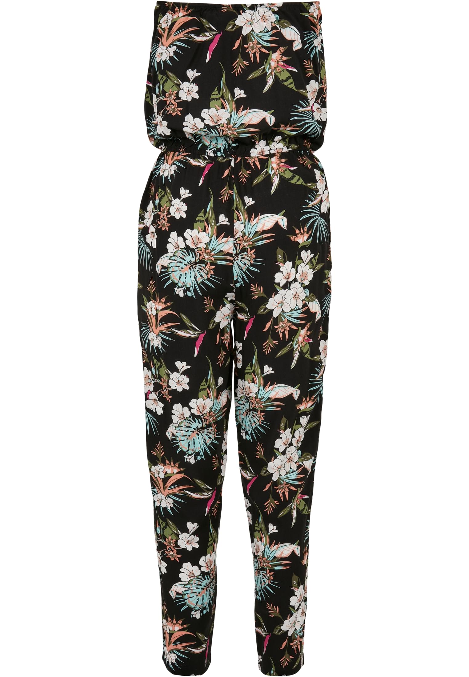 Ladies Viscose Bandeau Jumpsuit black tropical 3XL - variant image 6