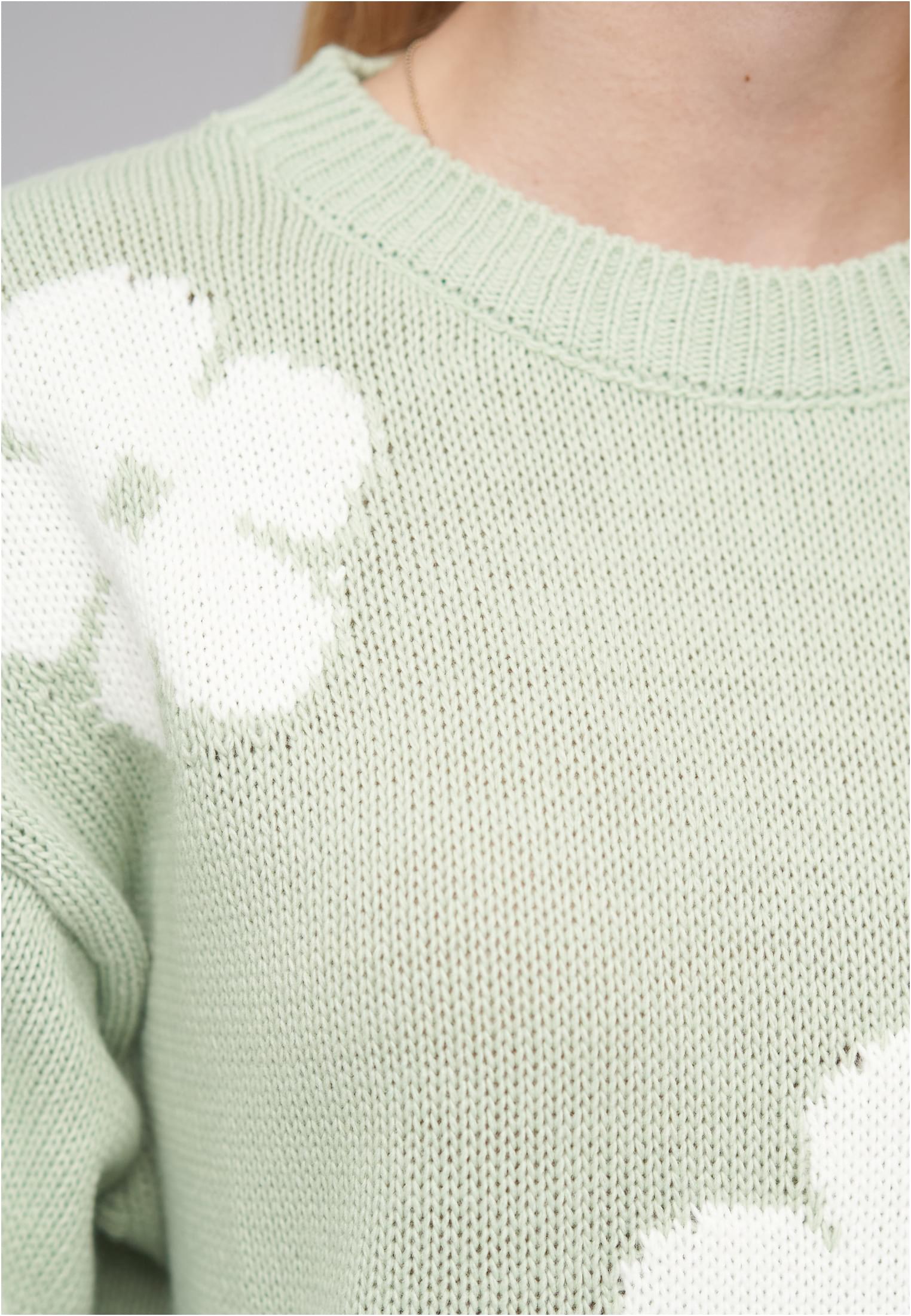 Cloud 5ive Crewneck Knit Sweater with Flowers coral/offwhite L - variant image 2