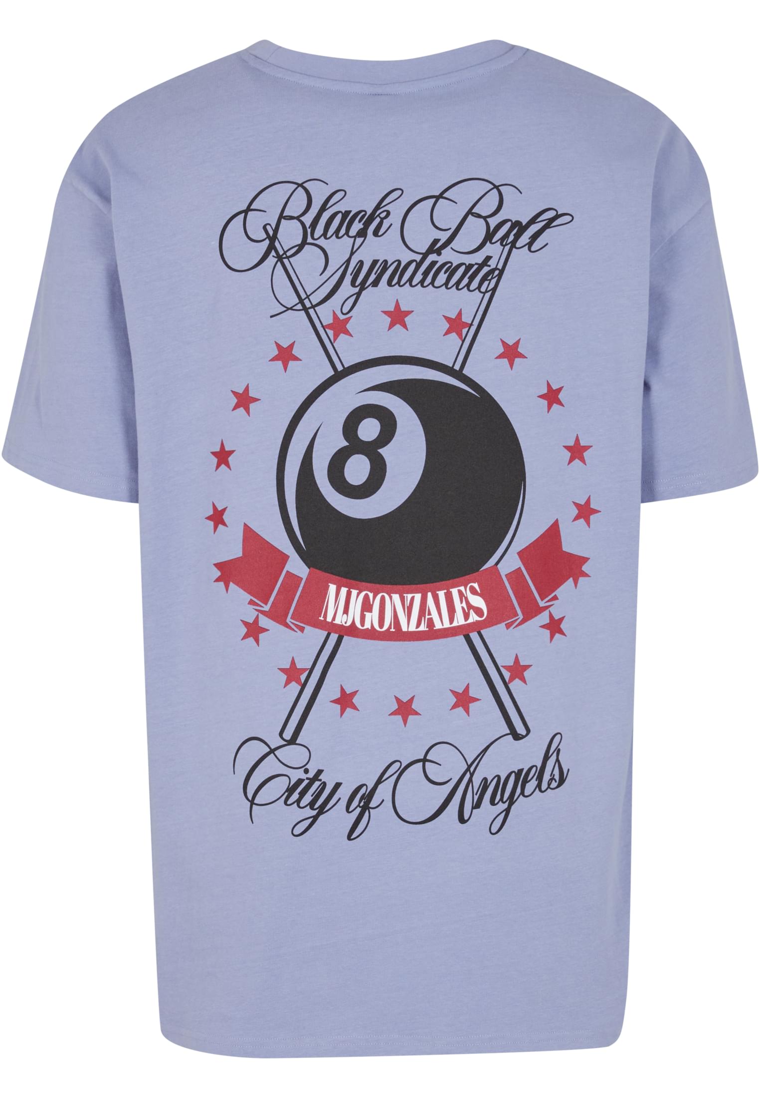 MJG Heavy Oversized Tee - Black Ball Syndicate - back