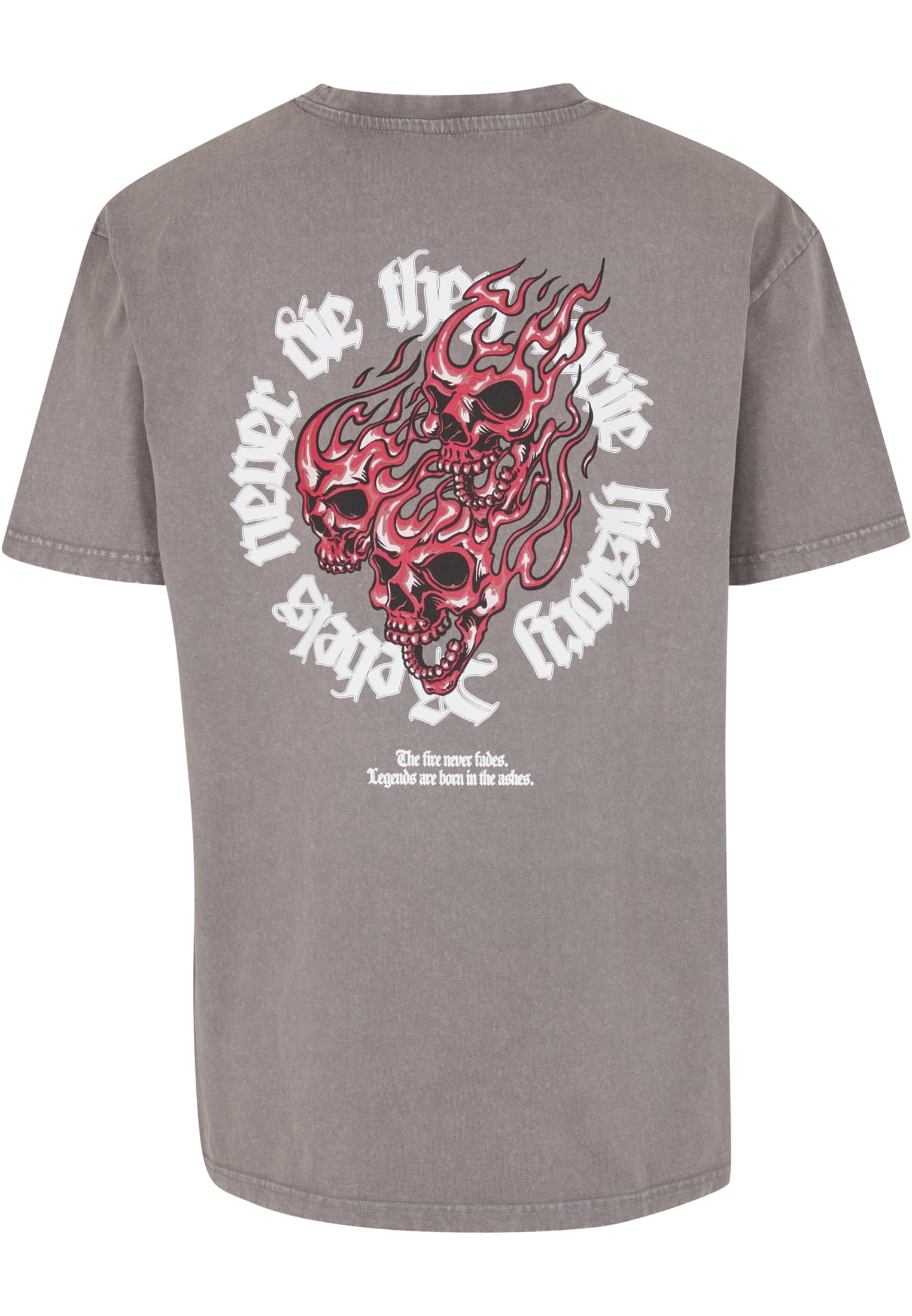 MJG Heavy Oversized Acid Washed Tee - Rebels never die asphalt 3XL - variant image 4