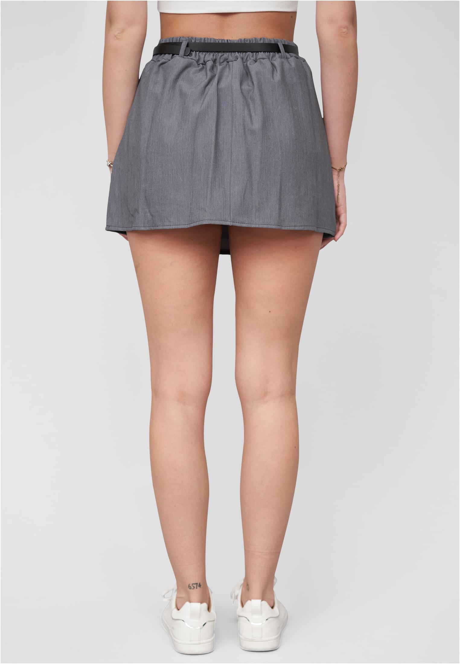 Cloud 5ive 2in1 Skirt Shorts with belt grey L - variant image 2