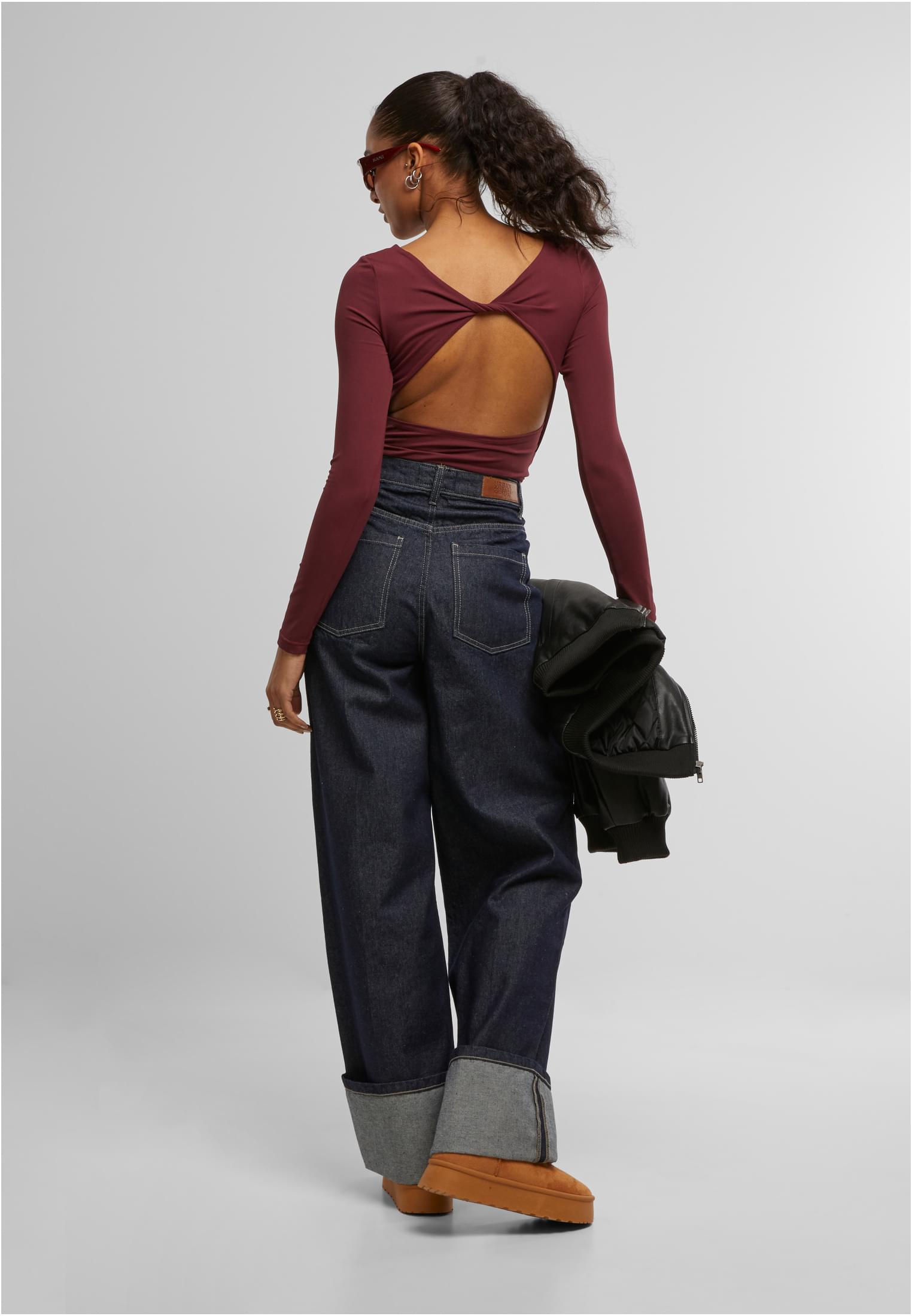 Ladies Slim Fit Longsleeve cherry L - variant image 3