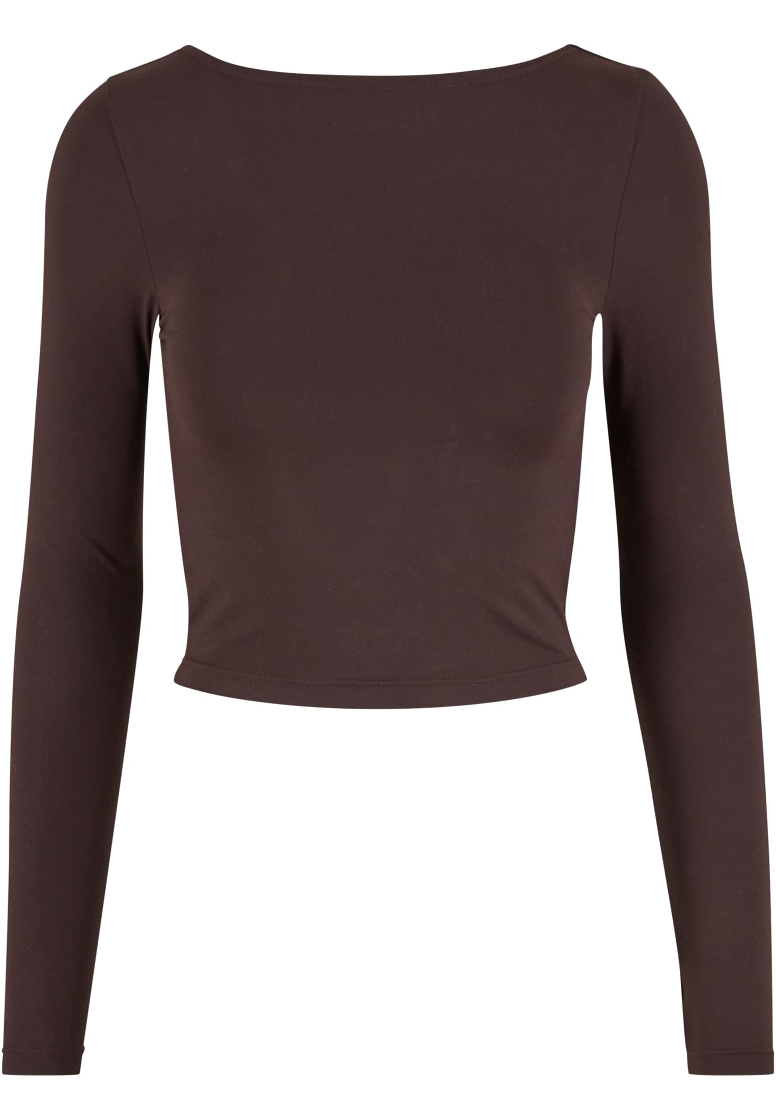 Ladies Slim Fit Longsleeve warmbrown L - variant image 4
