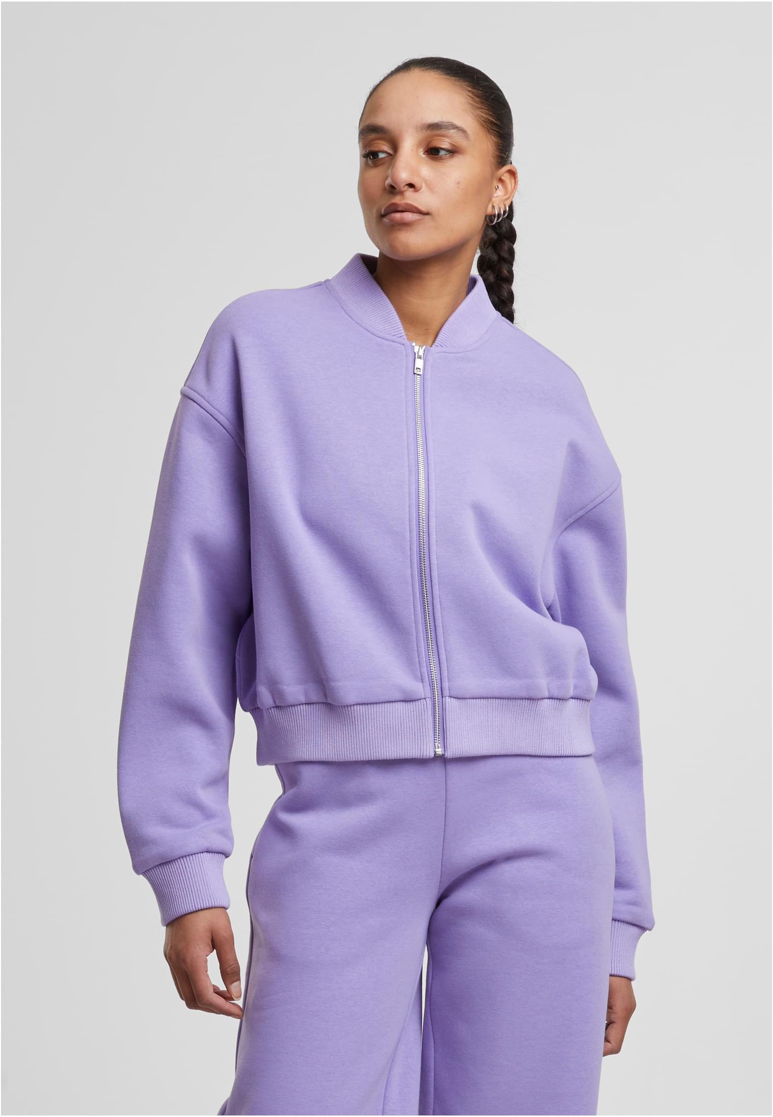Ladies Short Sweat Zip Jacket electriclilac 3XL - alternate variant 3