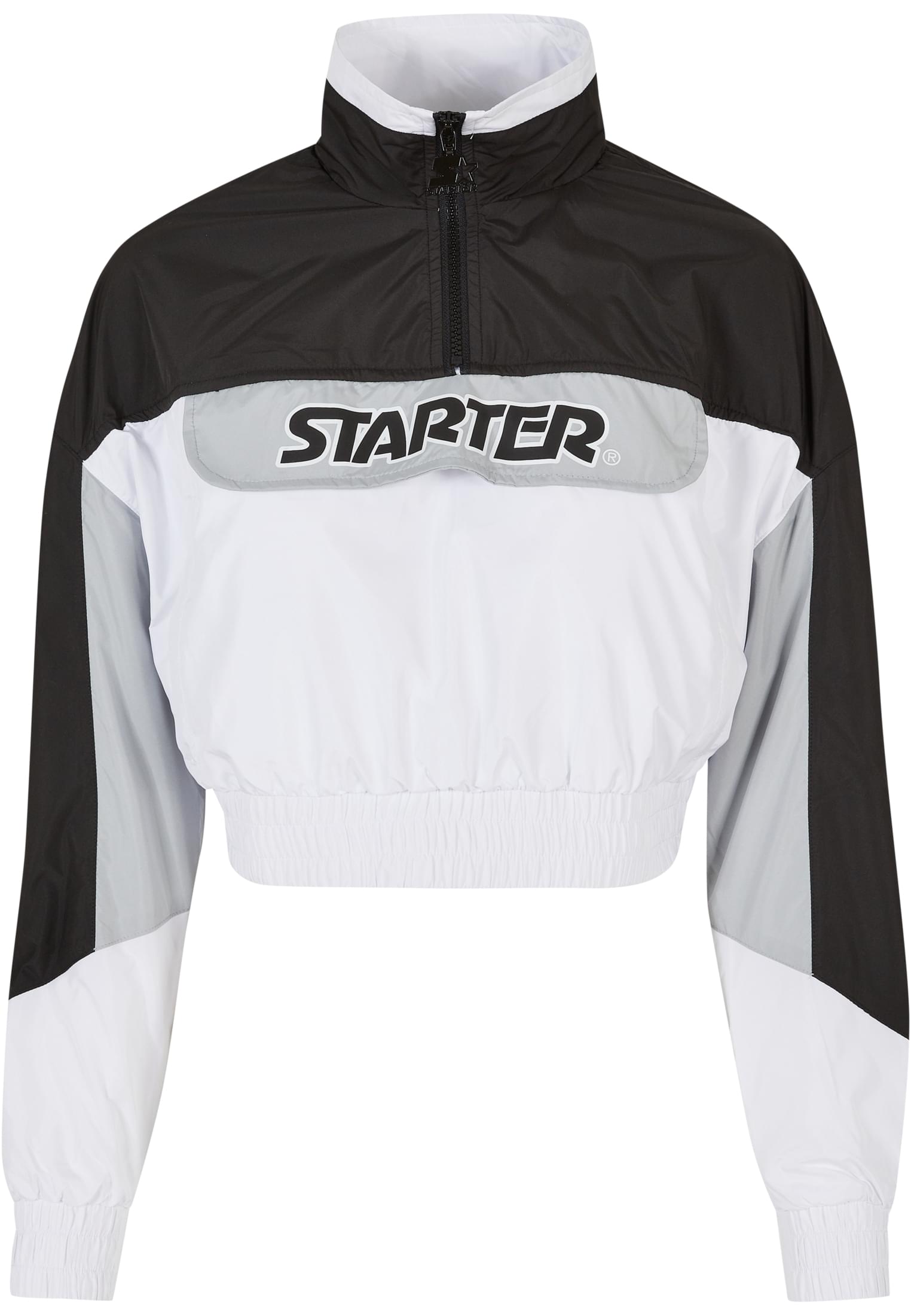 Ladies Starter Colorblock Pull Over Jacket black/white XL - alternate variant 1