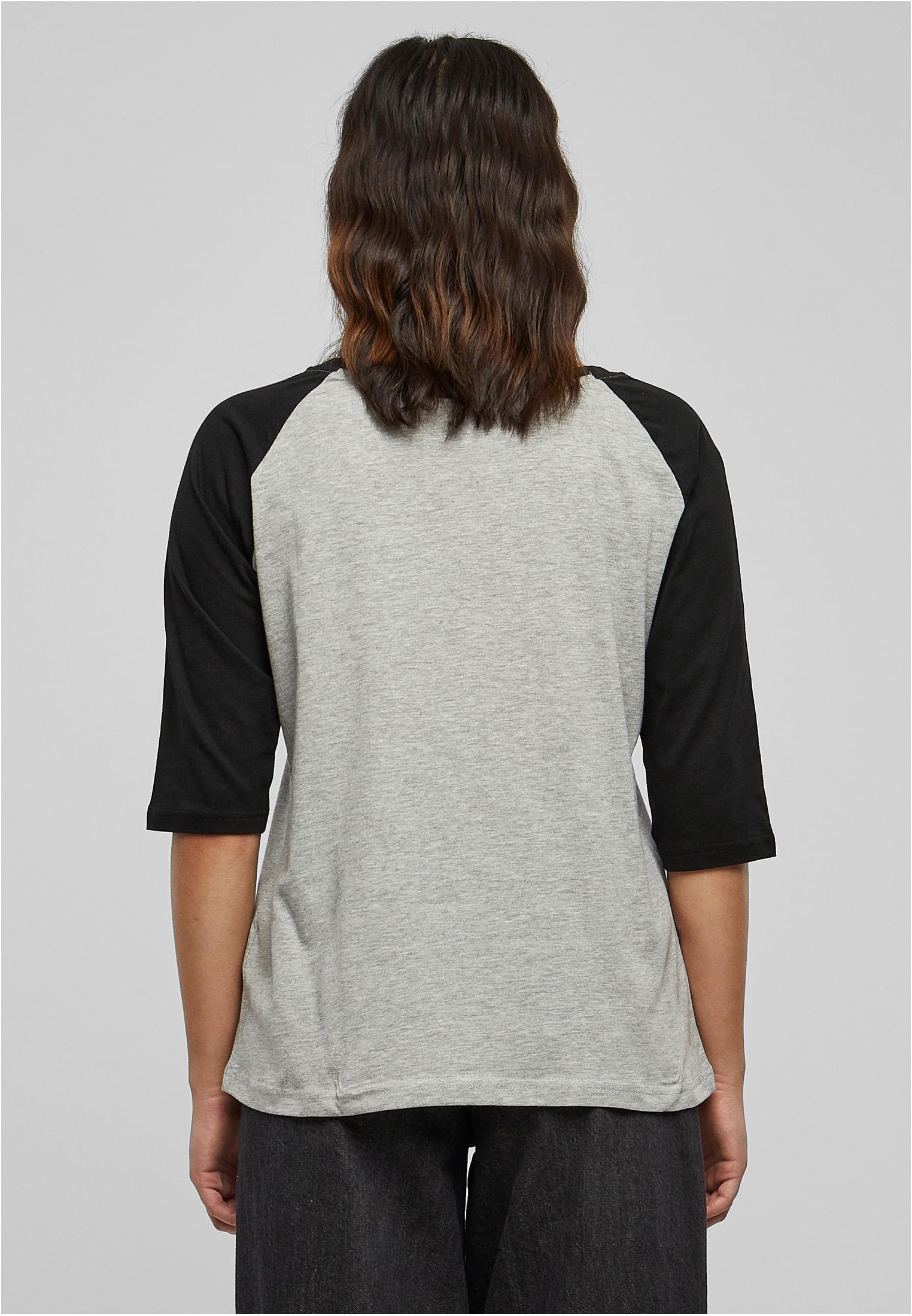 Ladies 3/4 Contrast Raglan Tee gry/blk L - variant image 2