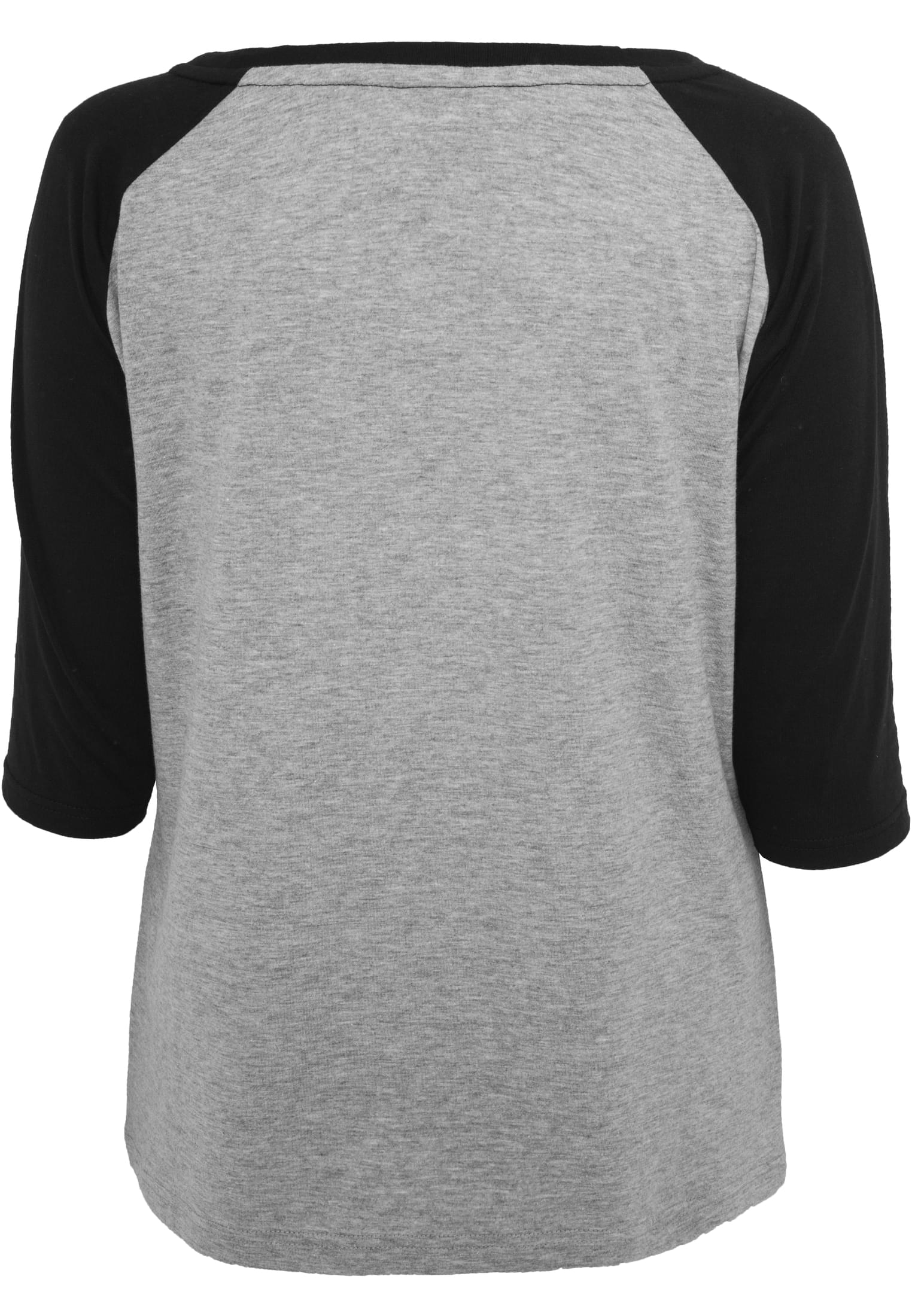 Ladies 3/4 Contrast Raglan Tee gry/blk L - variant image 6