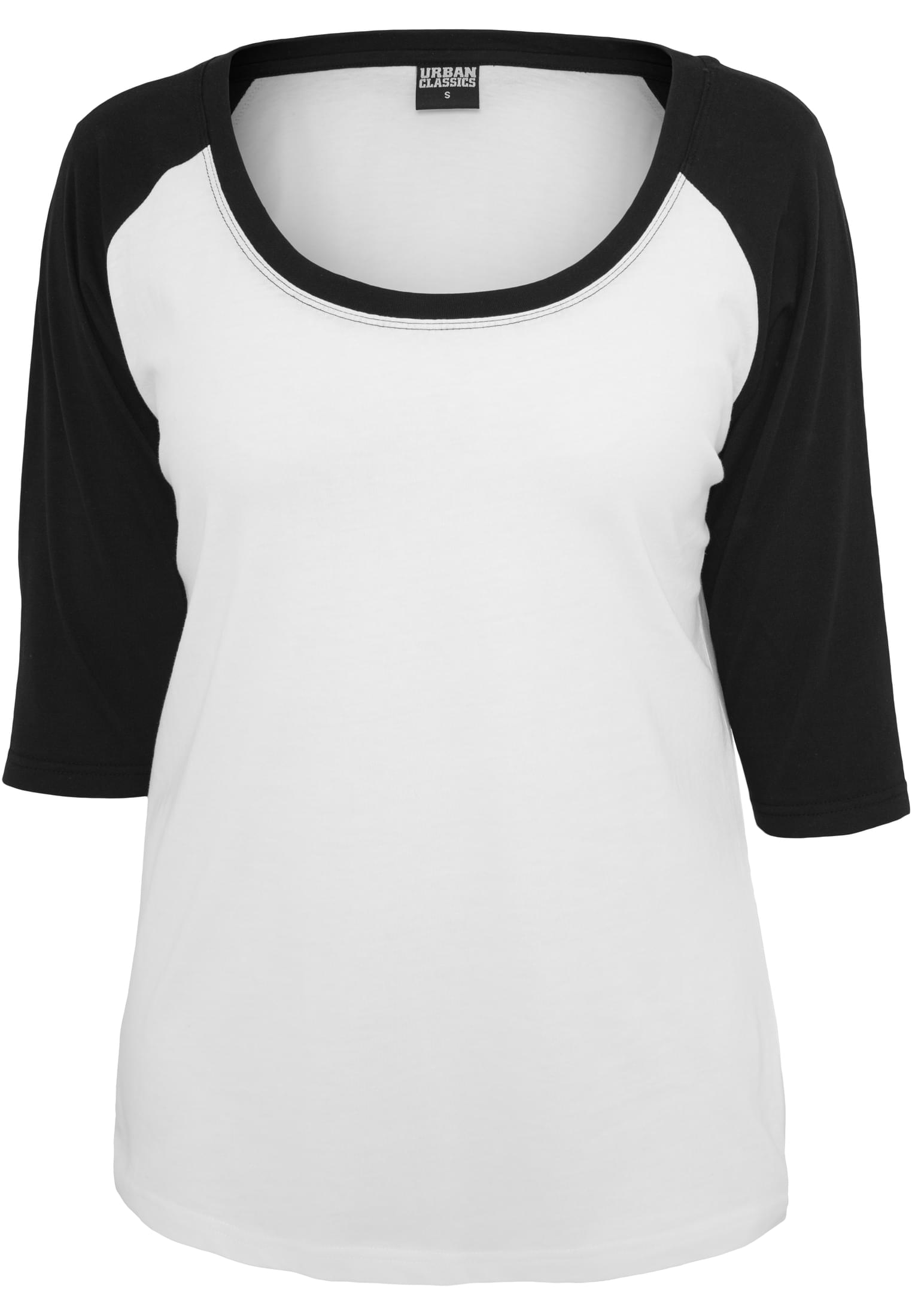 Femmes T-shirt Raglan contraste blanc/noir L
 - variant image 5