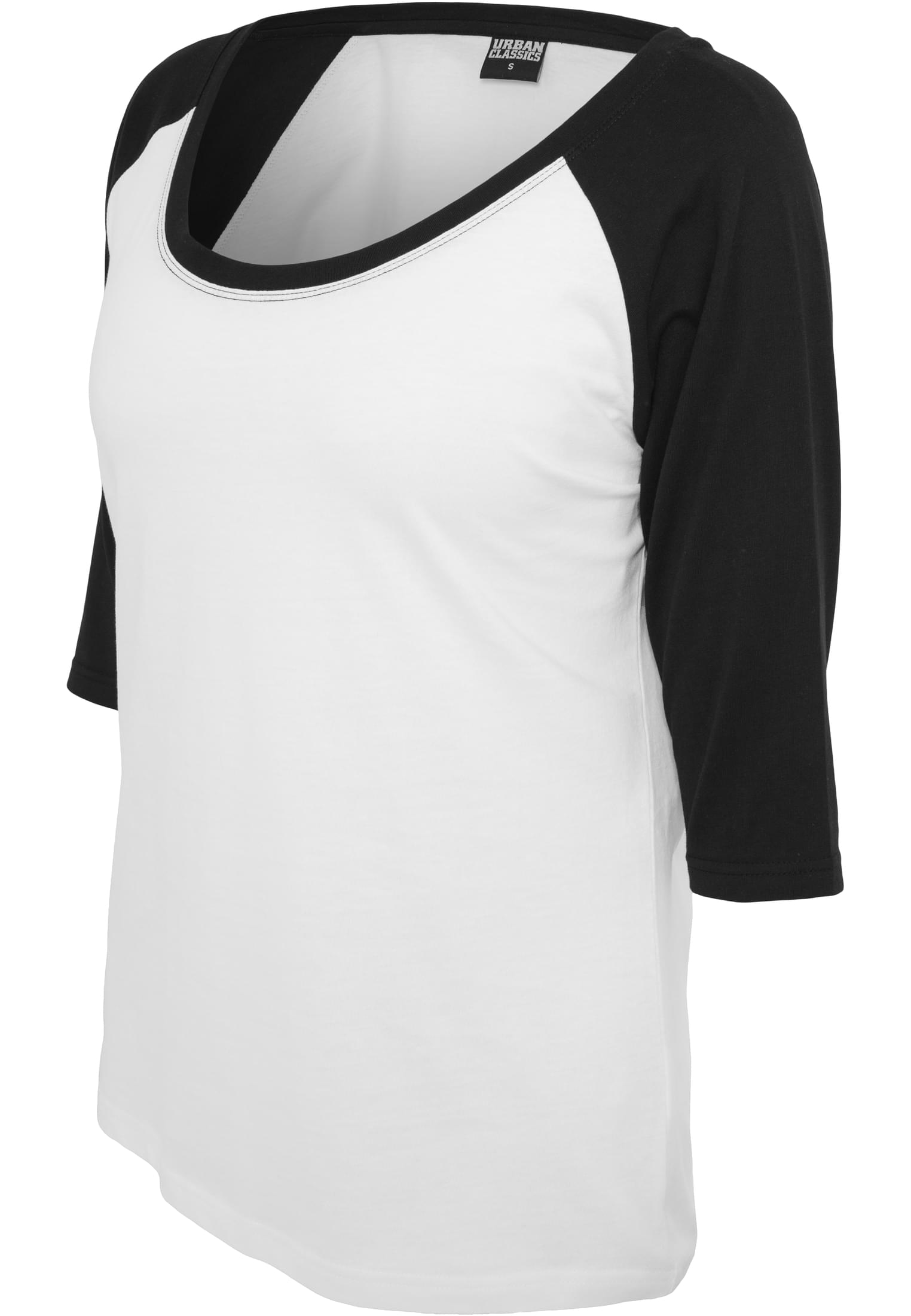 Femmes T-shirt Raglan contraste blanc/noir L
 - variant image 7