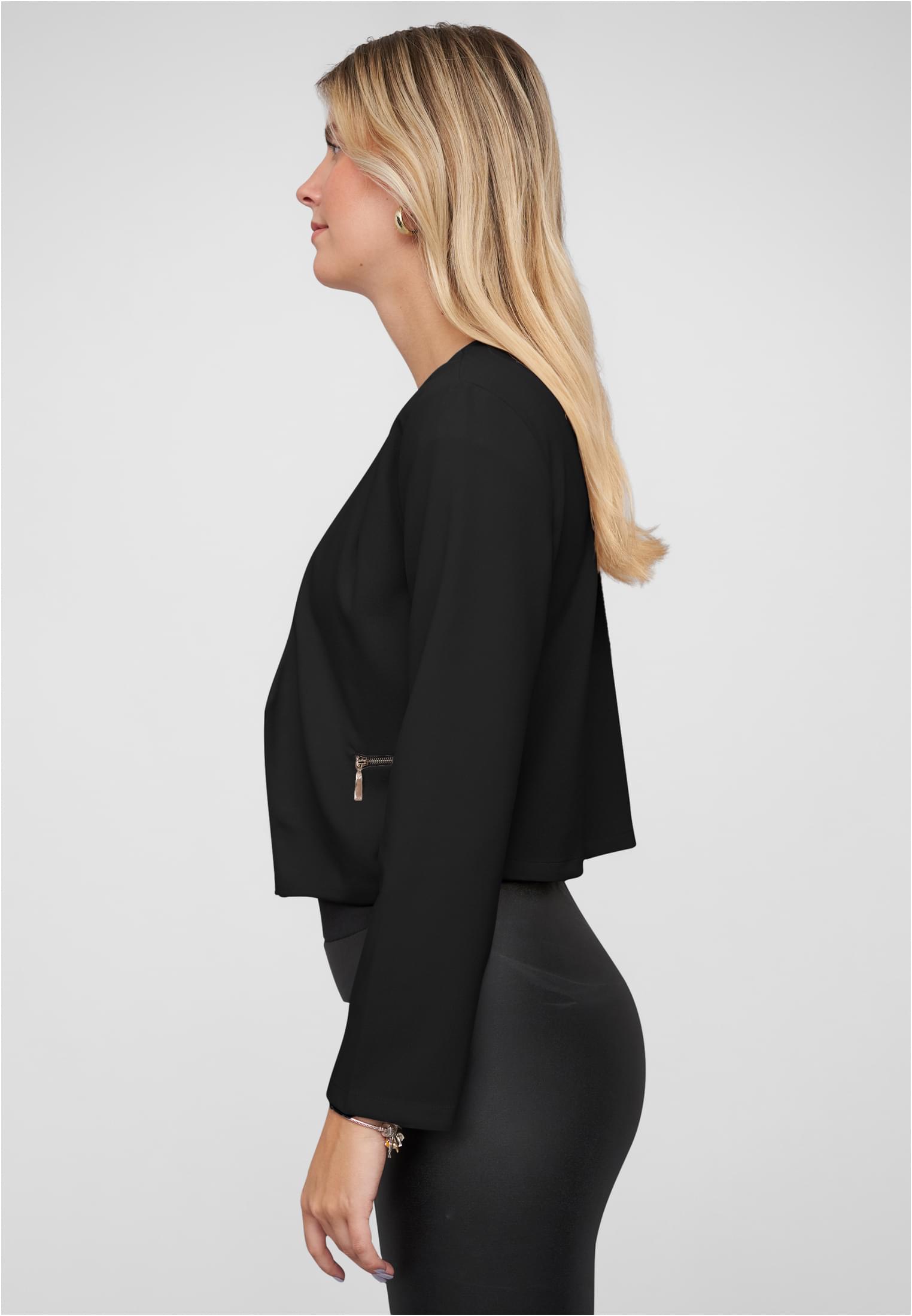 Short Blazer wit Zip-Pockets black L - variant image 1