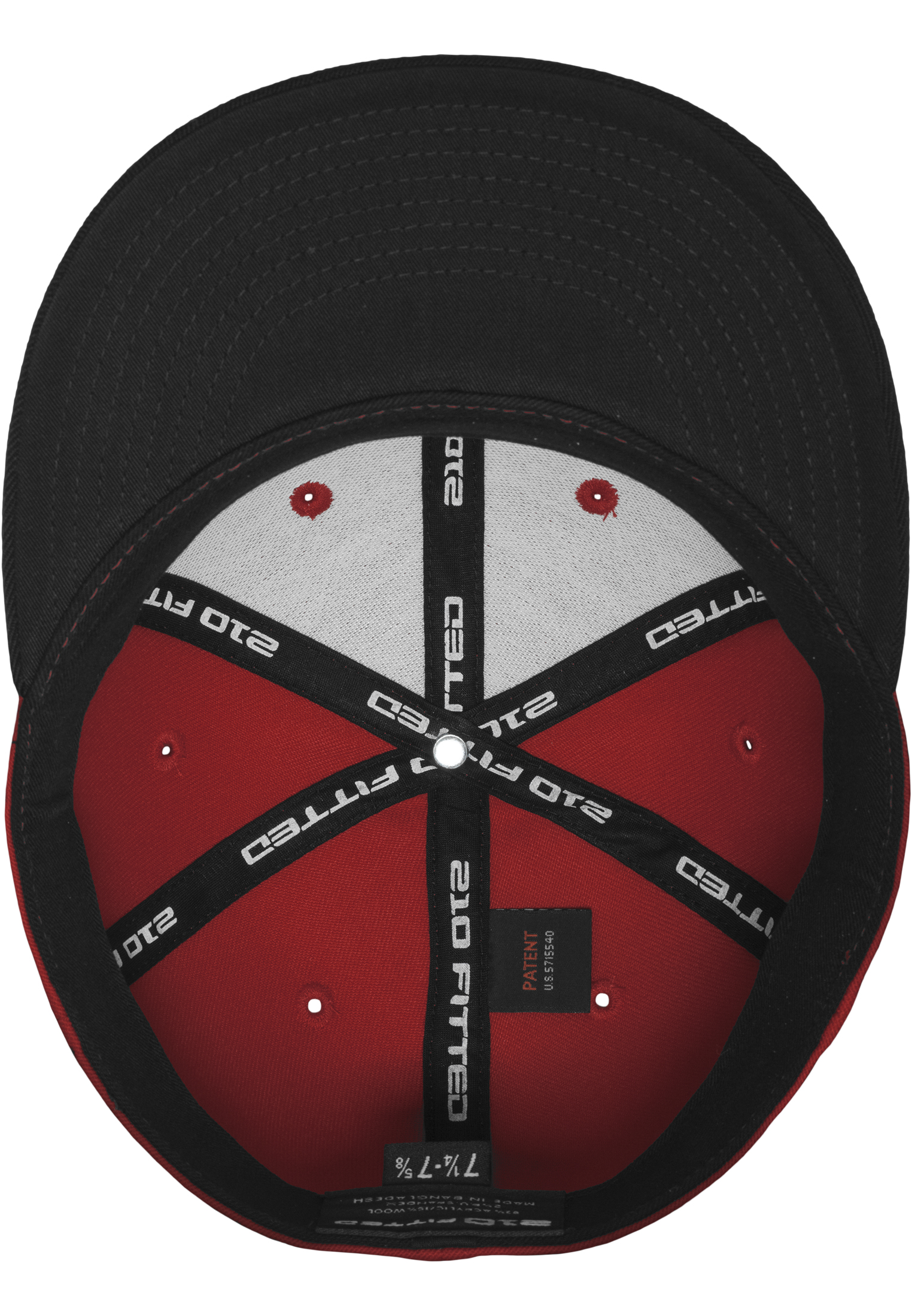 Premium 210 Fitted 2-Tone red/blk S/M (6 ?-7 ¼)
 - variant image 6