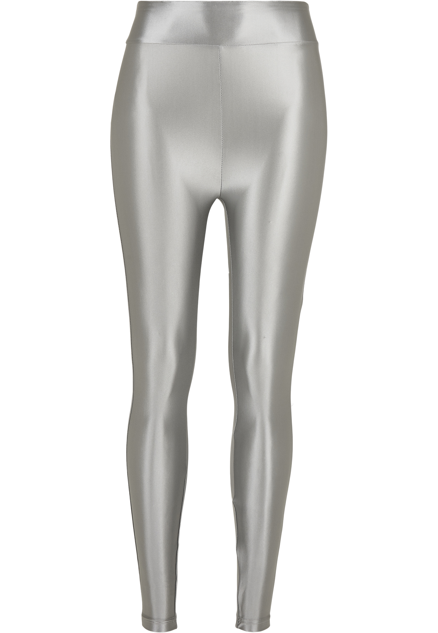 Frauen Hohem Bund Glänzende Metallic Leggings dunkelgrau 3XL
 - variant image 5