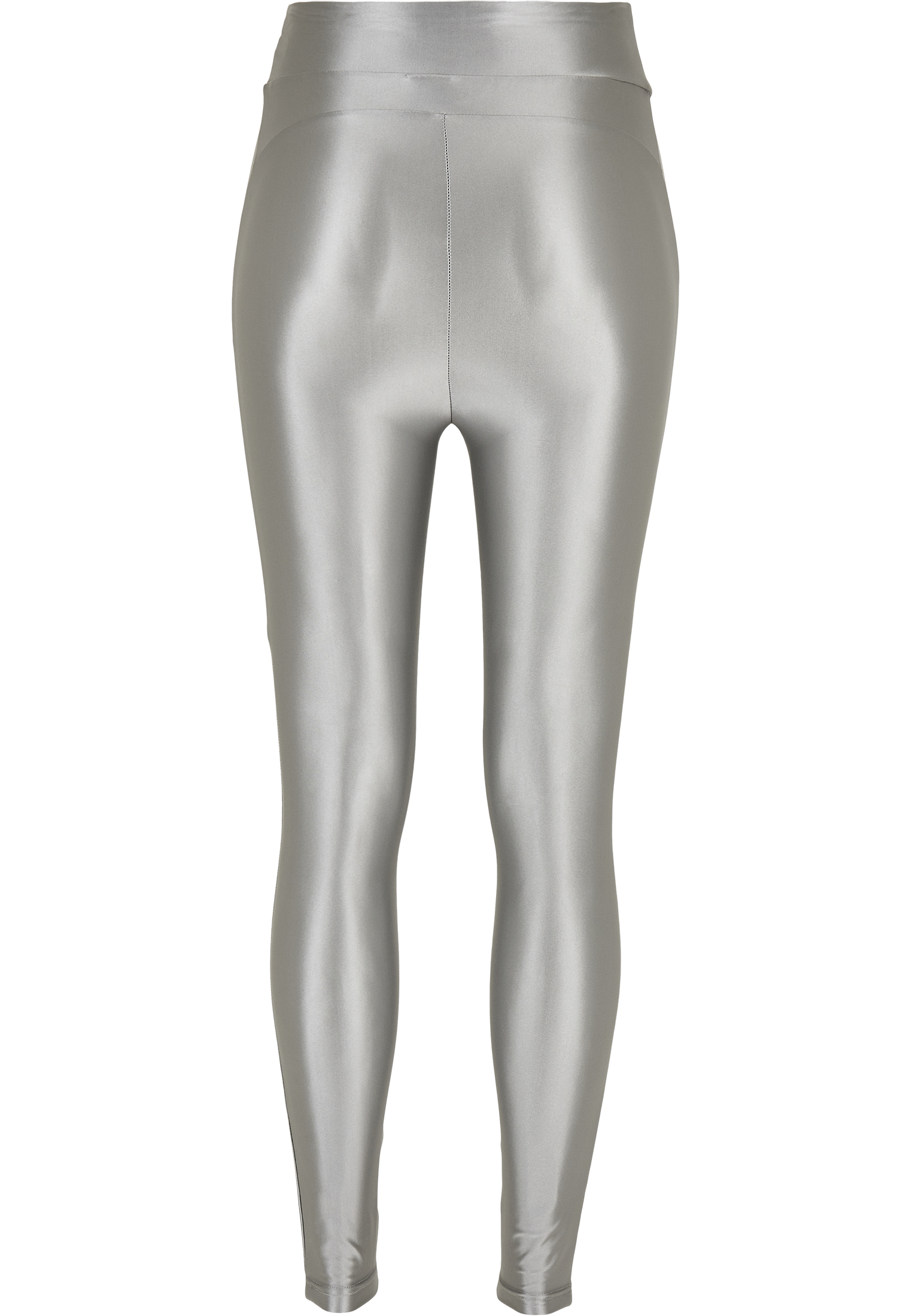 Frauen Hohem Bund Glänzende Metallic Leggings dunkelgrau 3XL
 - variant image 7