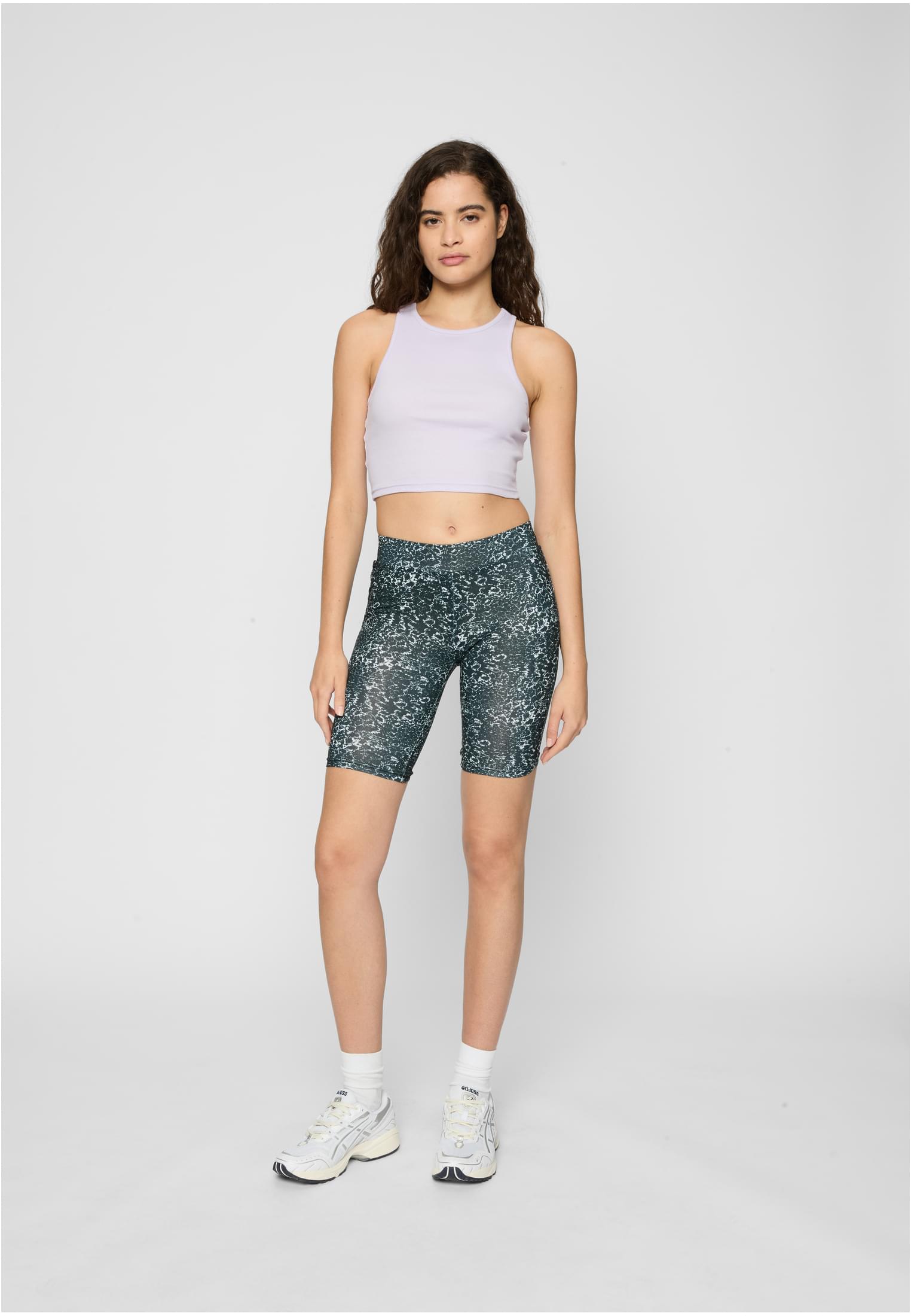 Ladies AOP Cycle Shorts black/white 3XL - variant image 2