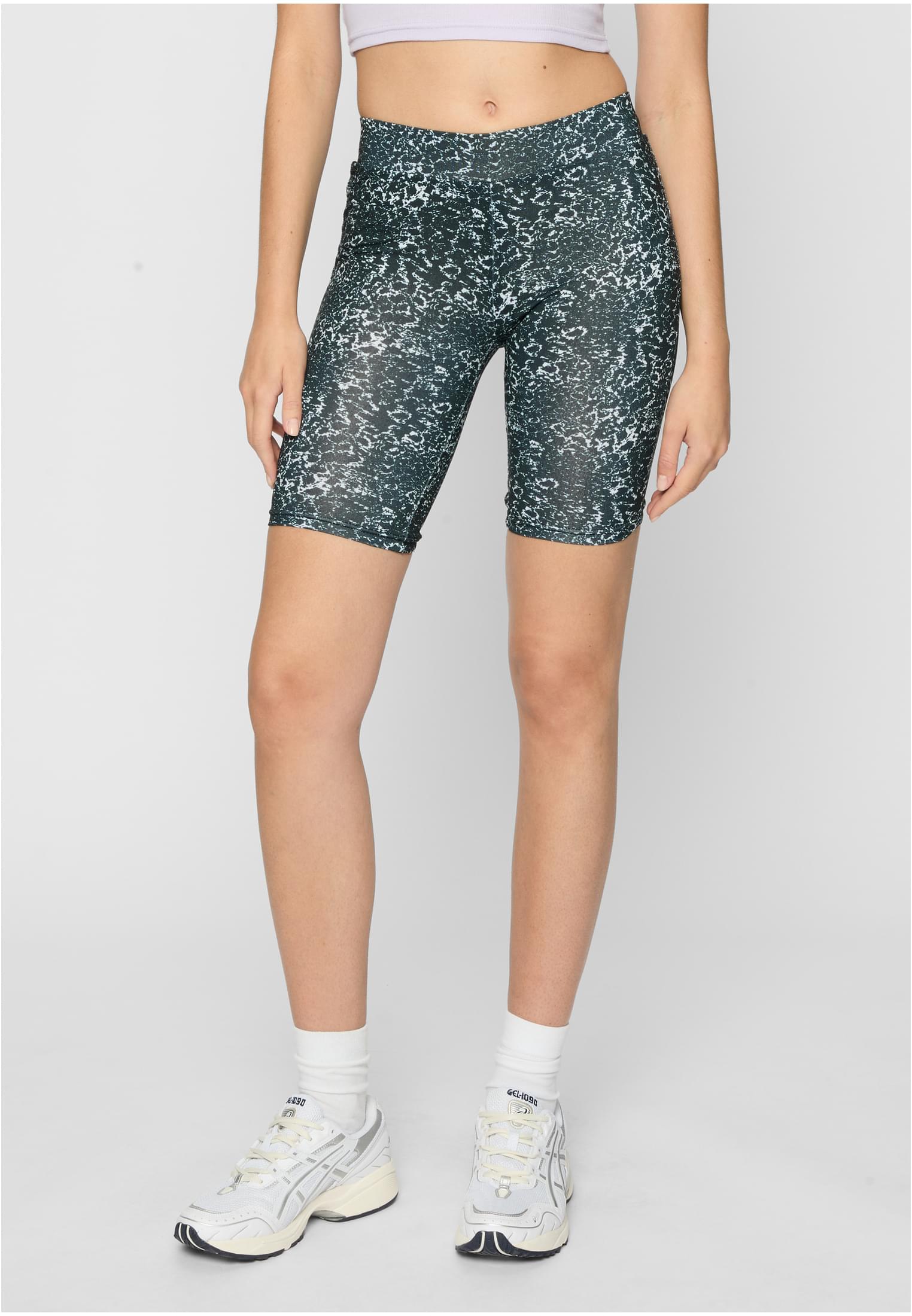 Ladies AOP Cycle Shorts black/white 3XL - alternate variant 1