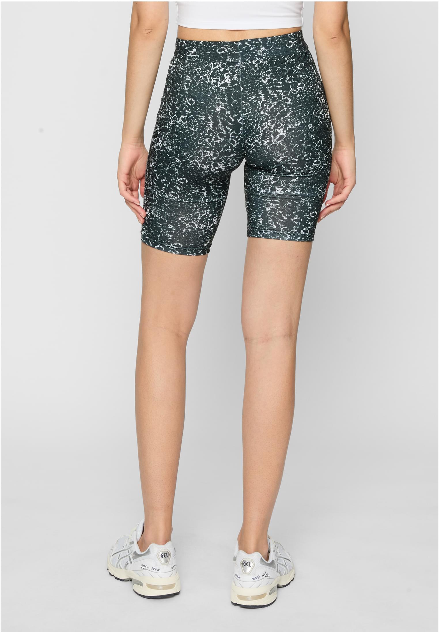 Ladies AOP Cycle Shorts 2-Pack black/white+black 3XL - variant image 1