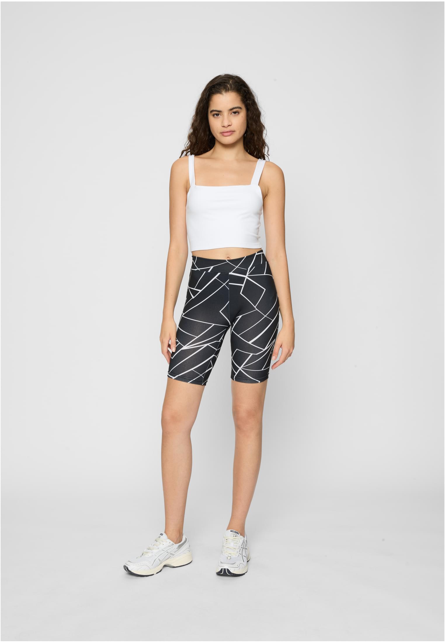 Ladies AOP Cycle Shorts 2-Pack geometric black+black 3XL - variant image 2