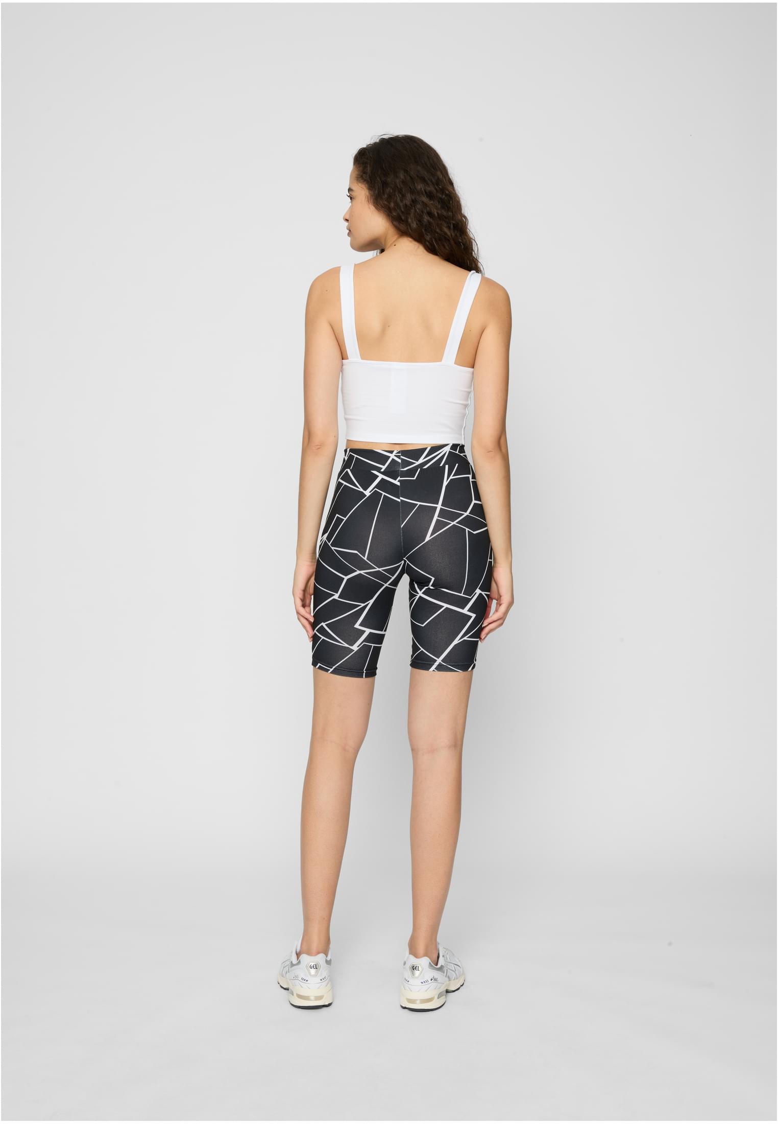 Ladies AOP Cycle Shorts 2-Pack geometric black+black 3XL - variant image 3