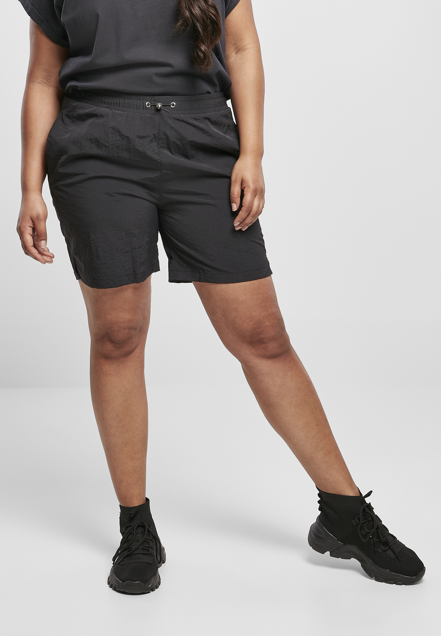 Frauen Falten Nylon Shorts schwarz 3XL
 - alternate variant 1