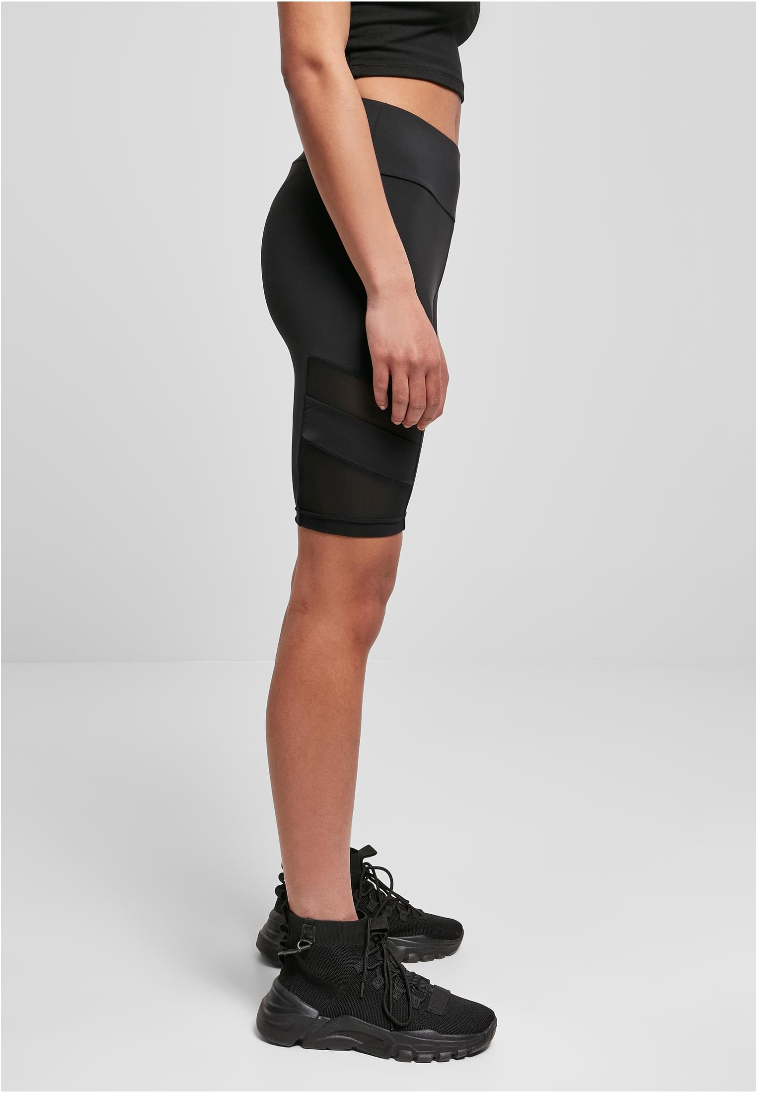 Ladies High Waist Tech Mesh Cycle Shorts black 3XL - variant image 3