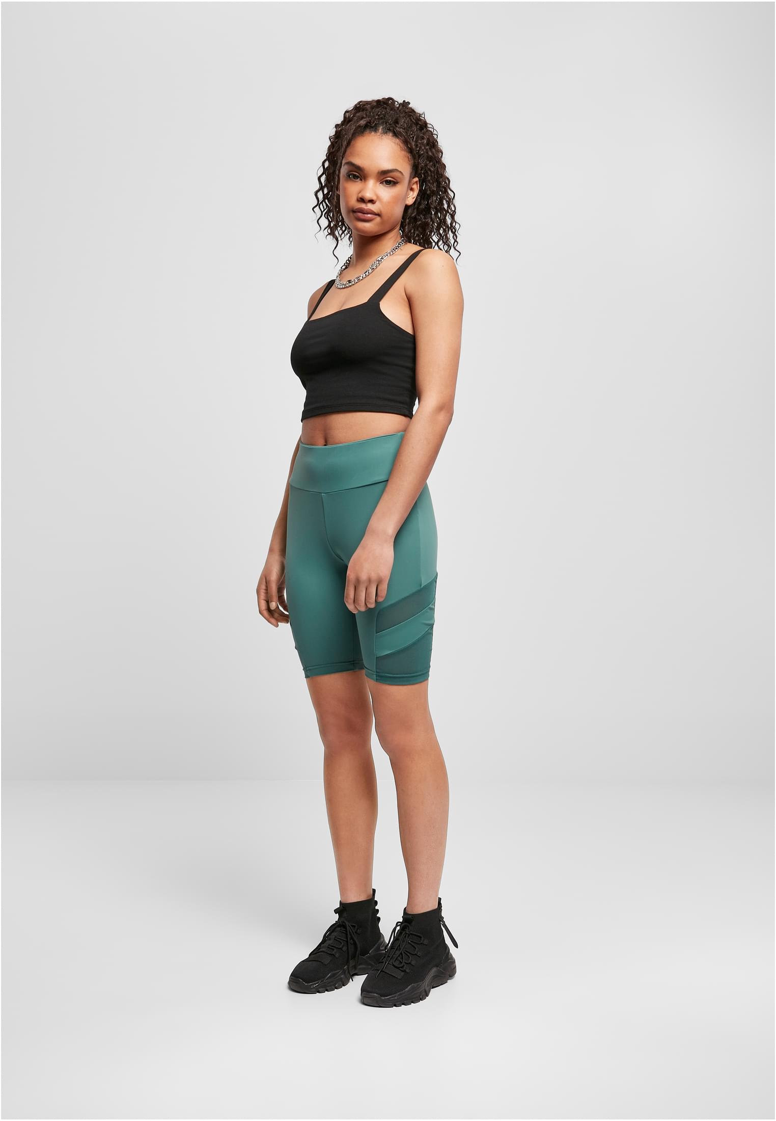 Ladies High Waist Tech Mesh Cycle Shorts paleleaf 3XL - variant image 4